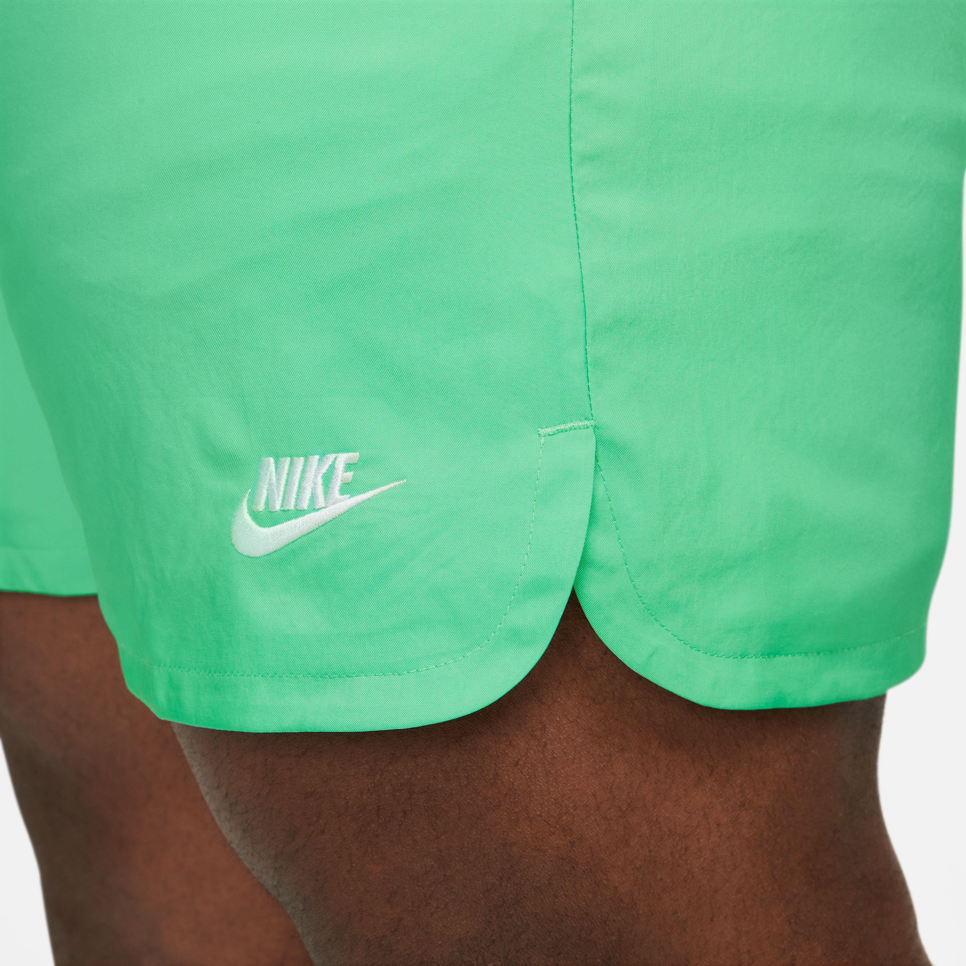 Nike Men's Sportswear Sport Essentials Woven Lined Flow Shorts-Green - GREEN Thumbnail View 17