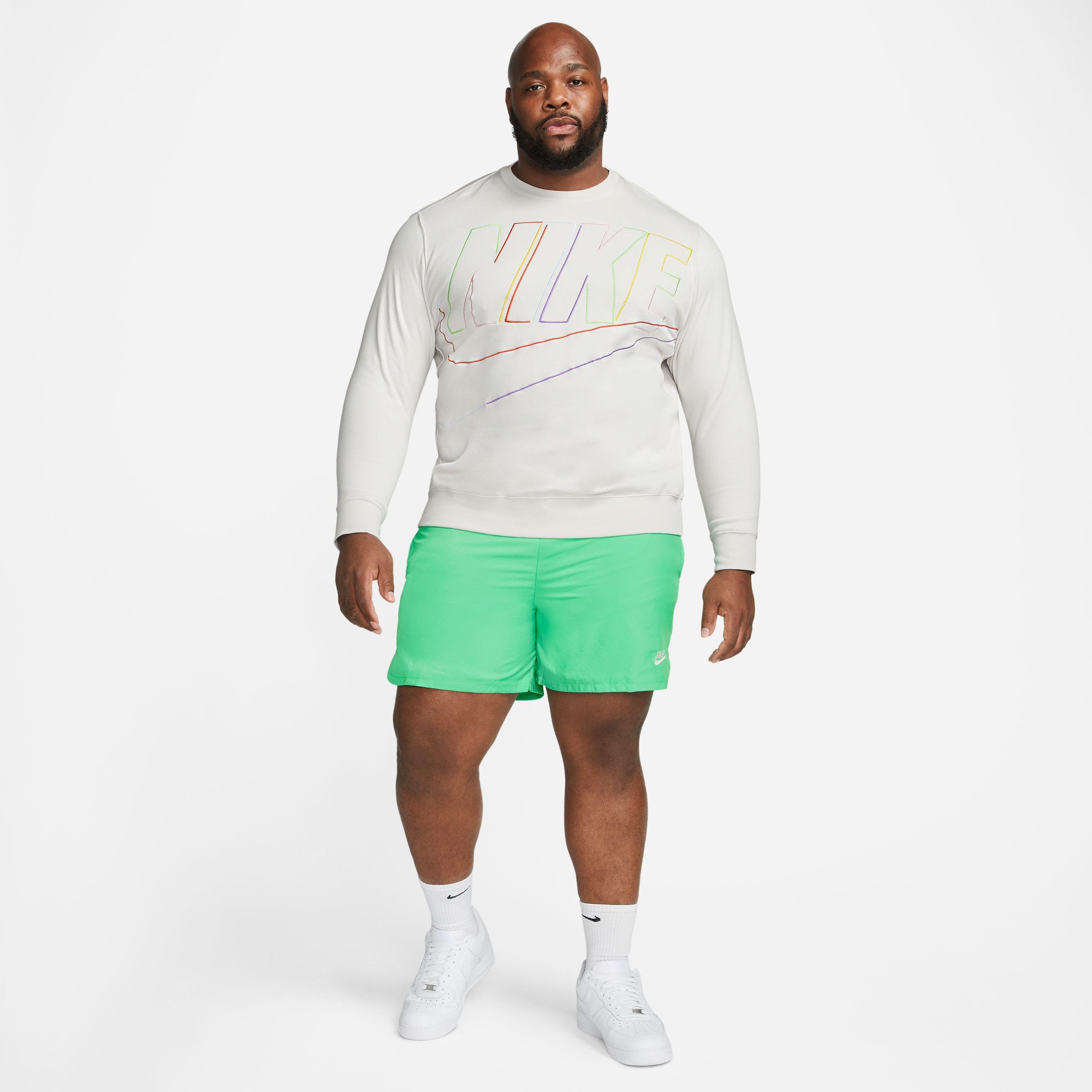 Nike Men's Sportswear Sport Essentials Woven Lined Flow Shorts-Green - GREEN Thumbnail View 16