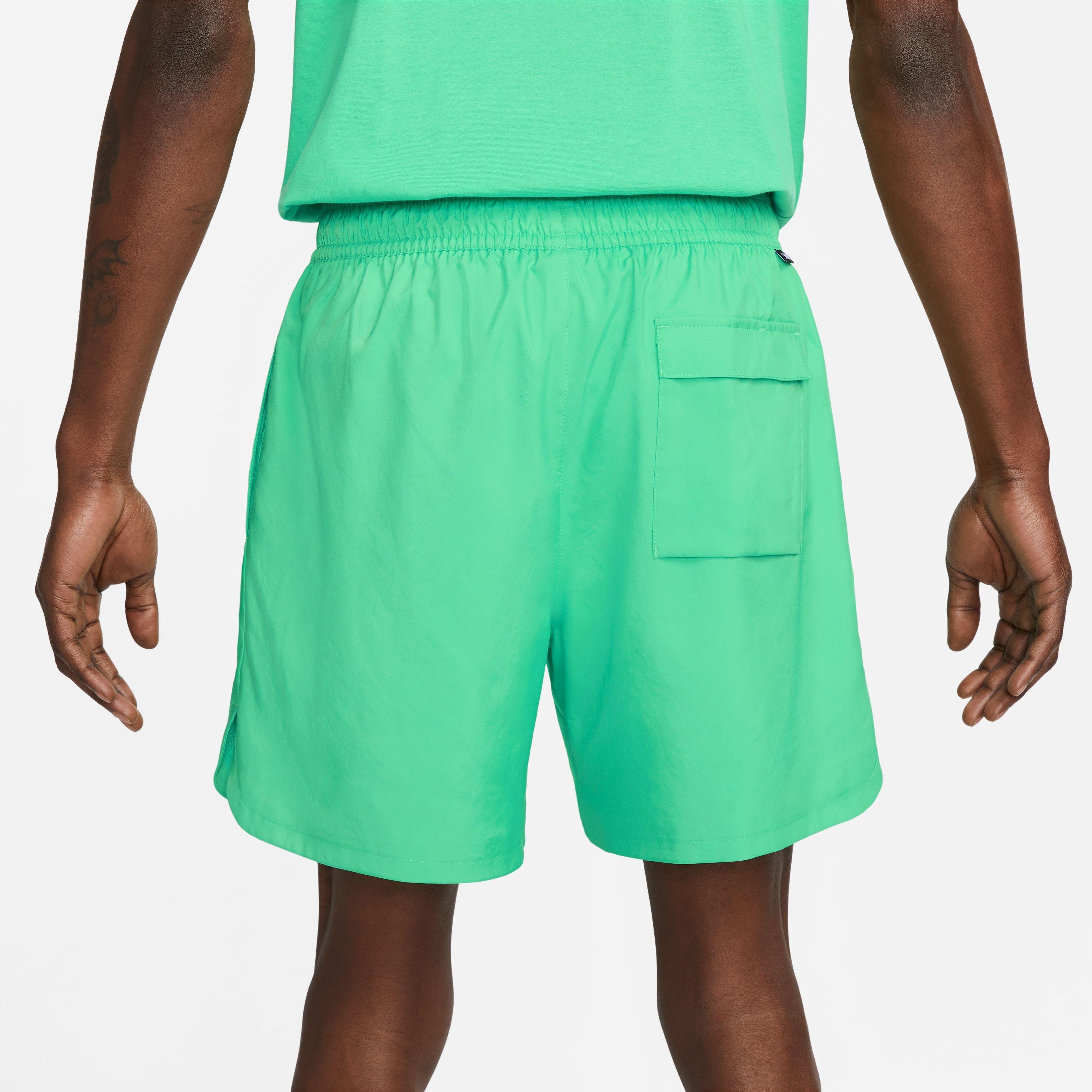 Nike Men's Sportswear Sport Essentials Woven Lined Flow Shorts-Green - GREEN Thumbnail View 13