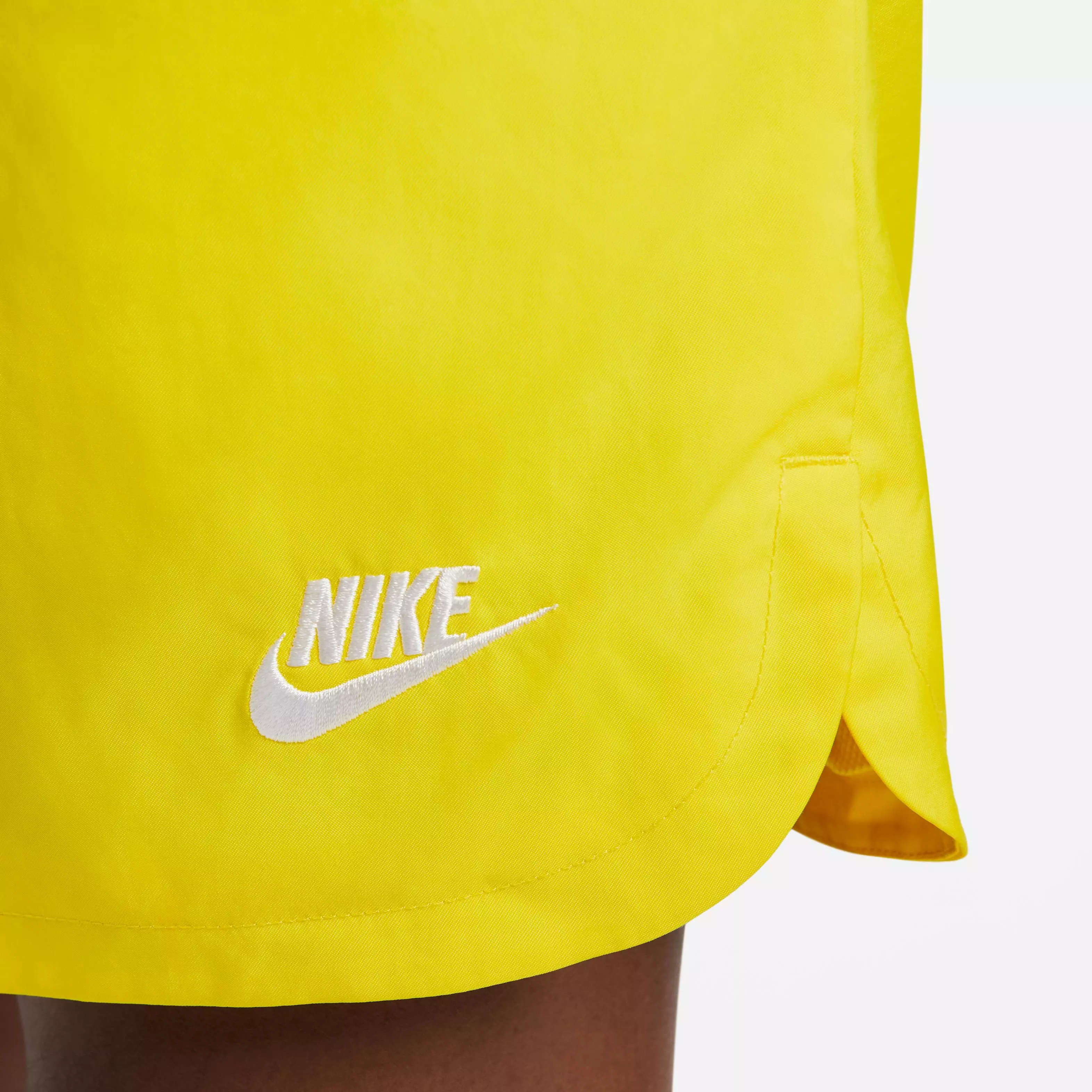 Nike Men's Sportswear Sport Essentials Woven Lined Flow Shorts-Yellow - YELLOW
