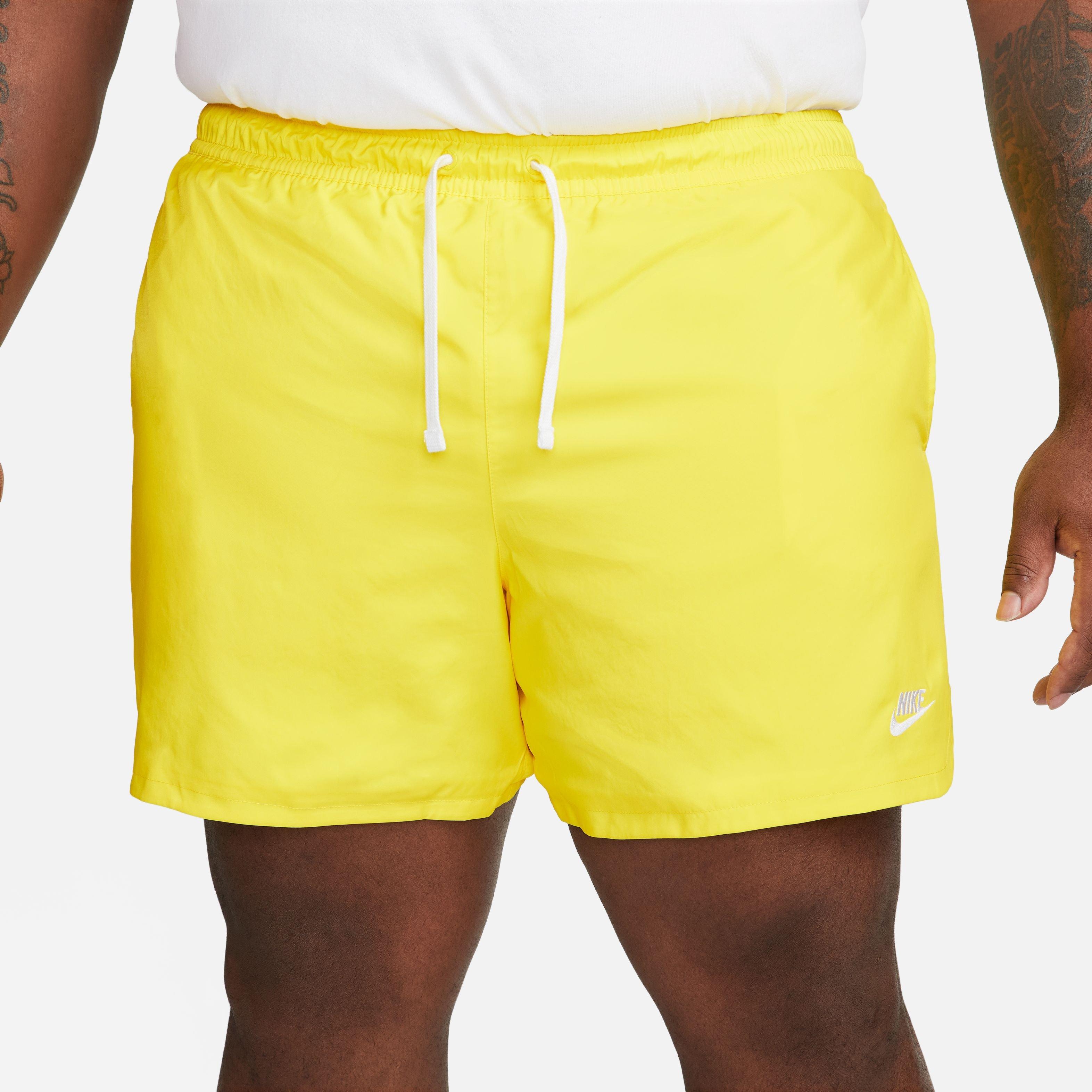 Nike Men's Sportswear Sport Essentials Woven Lined Flow Shorts-Yellow - YELLOW Thumbnail View 15