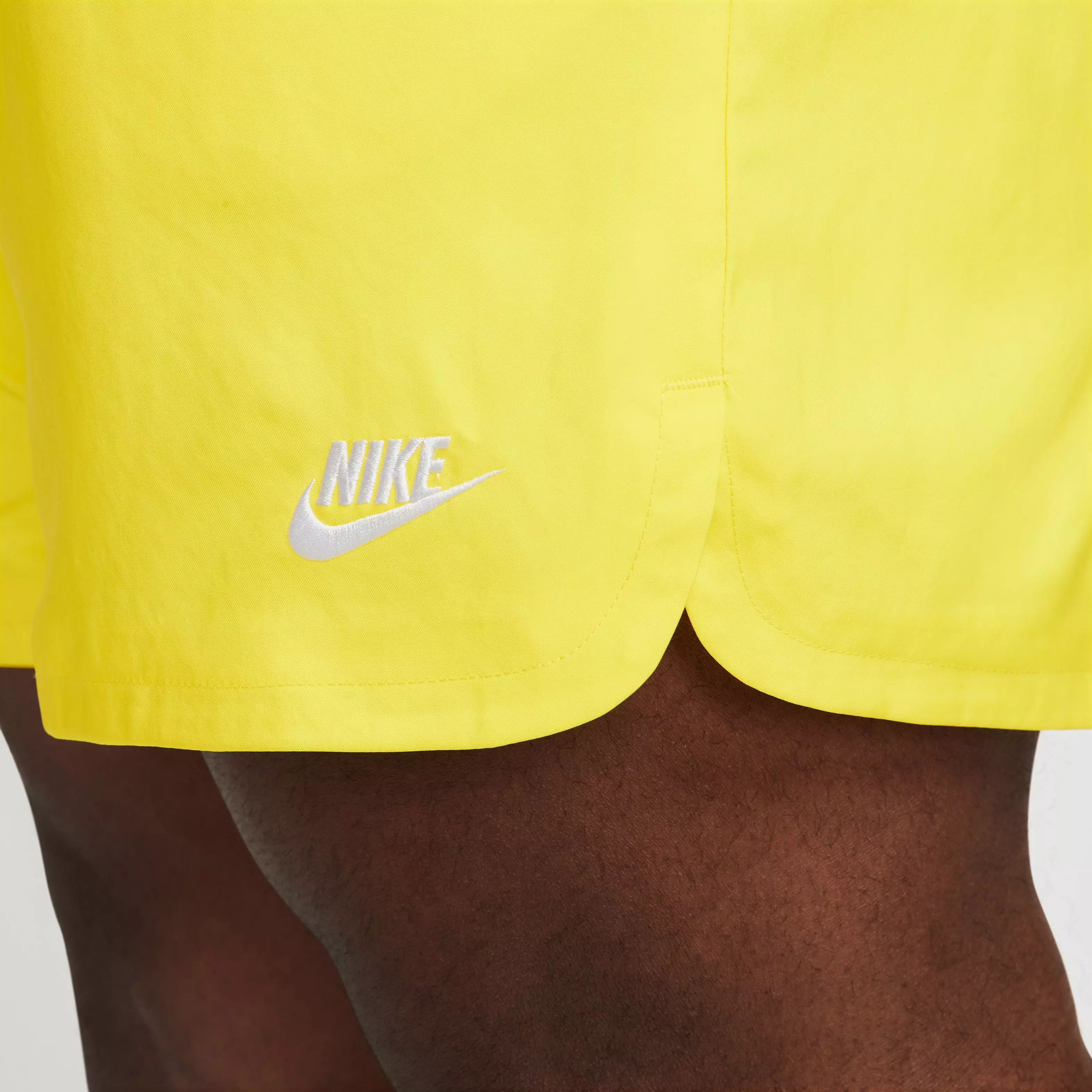Nike Men's Sportswear Sport Essentials Woven Lined Flow Shorts-Yellow - YELLOW