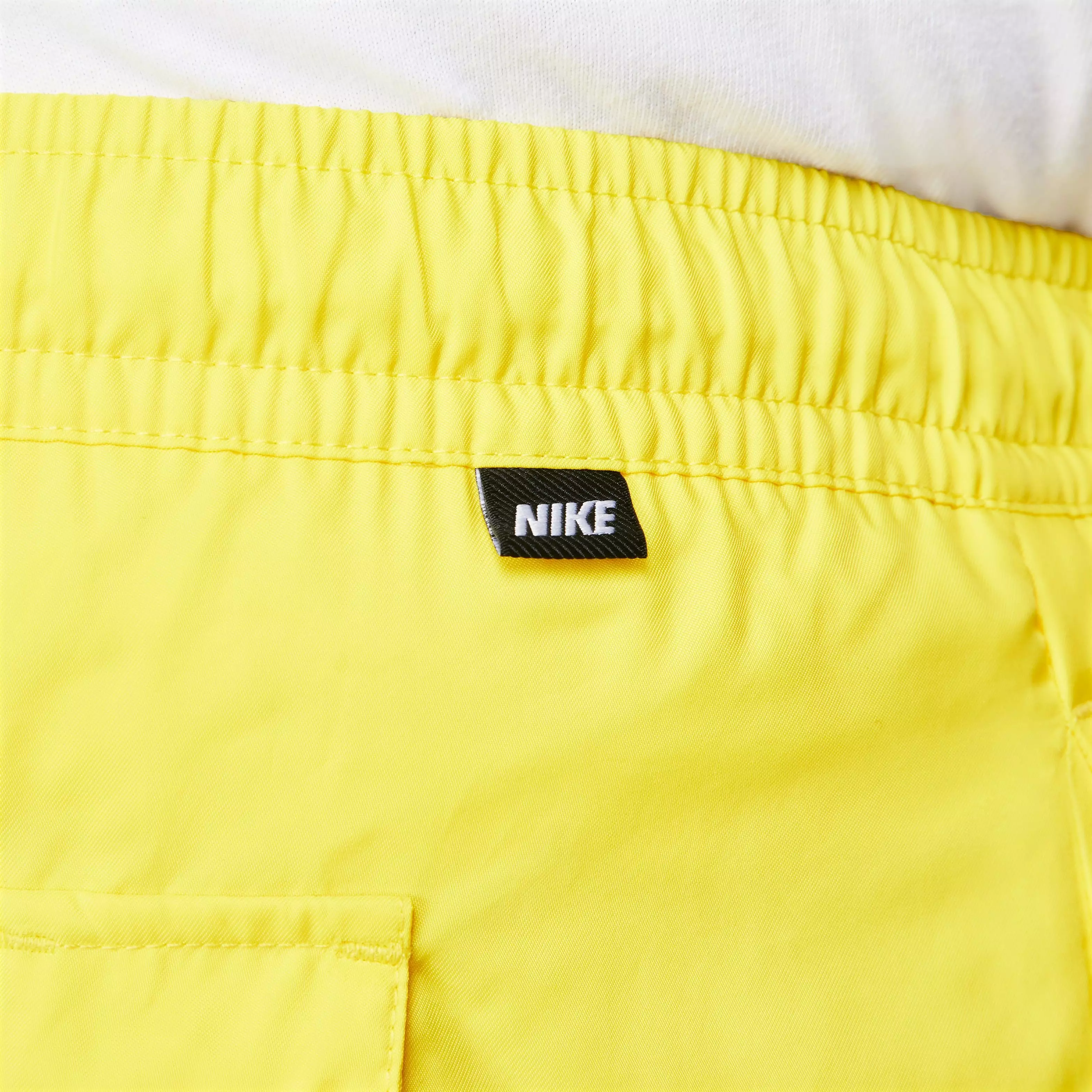 Nike Men's Sportswear Sport Essentials Woven Lined Flow Shorts-Yellow - YELLOW