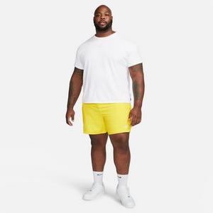 Nike Men's Sportswear Sport Essentials Woven Lined Flow Shorts-Yellow