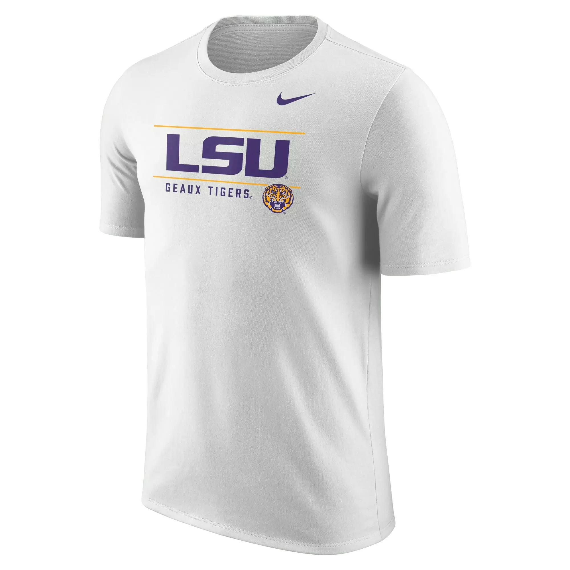 Nike Men's LSU Tigers Gridiron Football Short Sleeve Tee - GREY