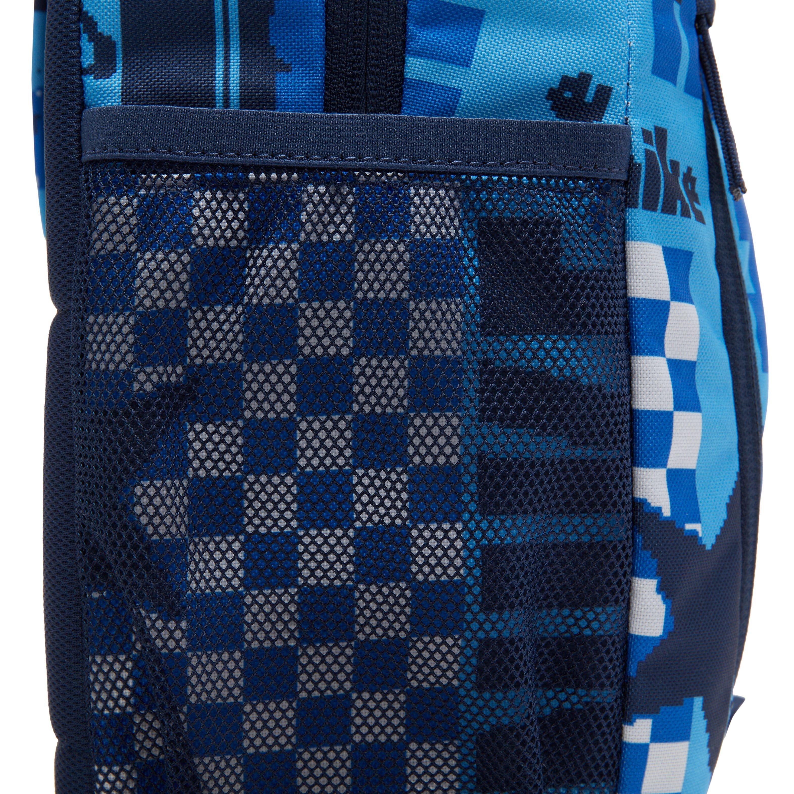 Nike Elemental Kids' Graphic Backpack w/ Pencil Case Fluorescent Green Blue  - Sz 20L (18 H x 12 W x 5 D)