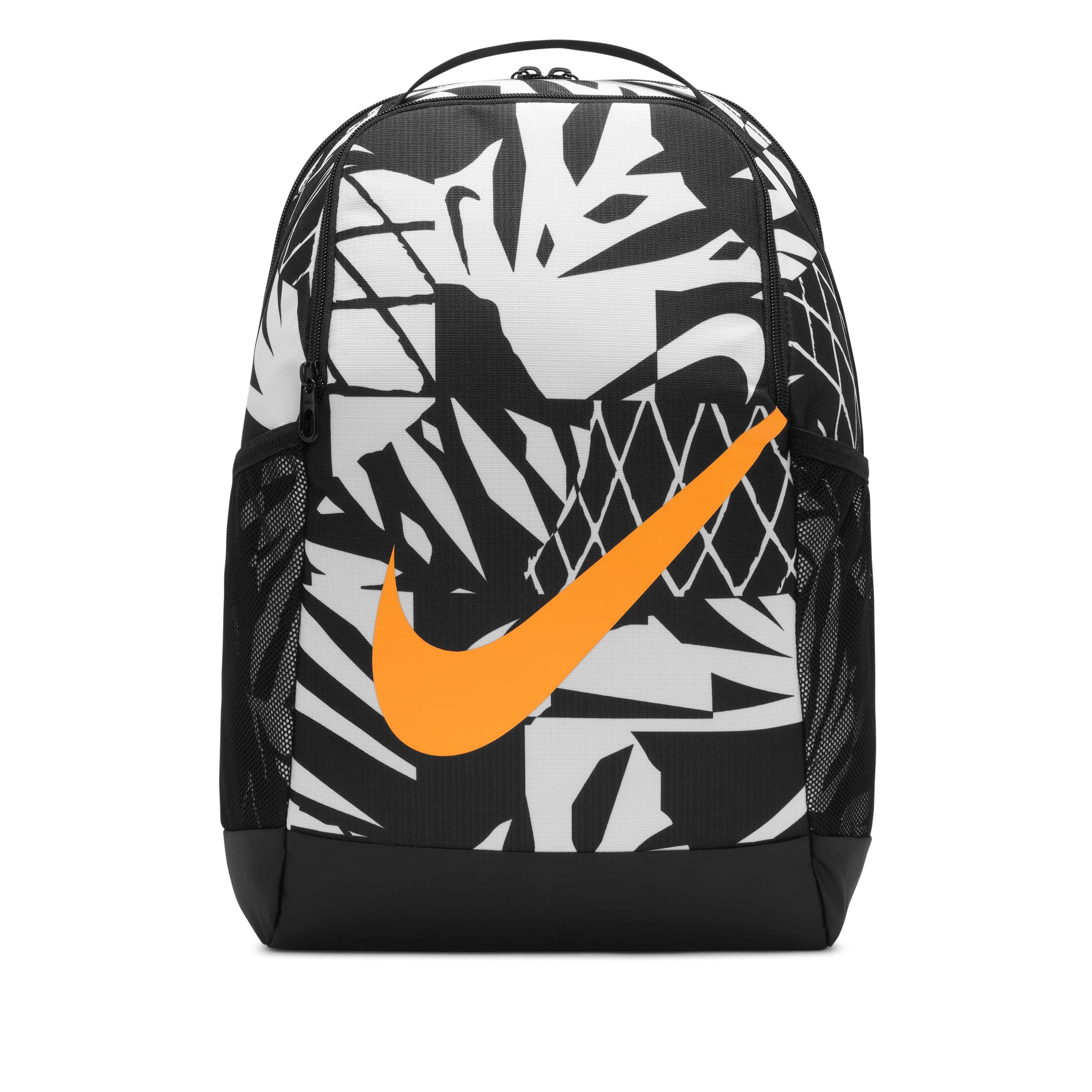 Nike Brasilia Training Backpack Travel Bag Midnight Navy Blue Black White  NWT