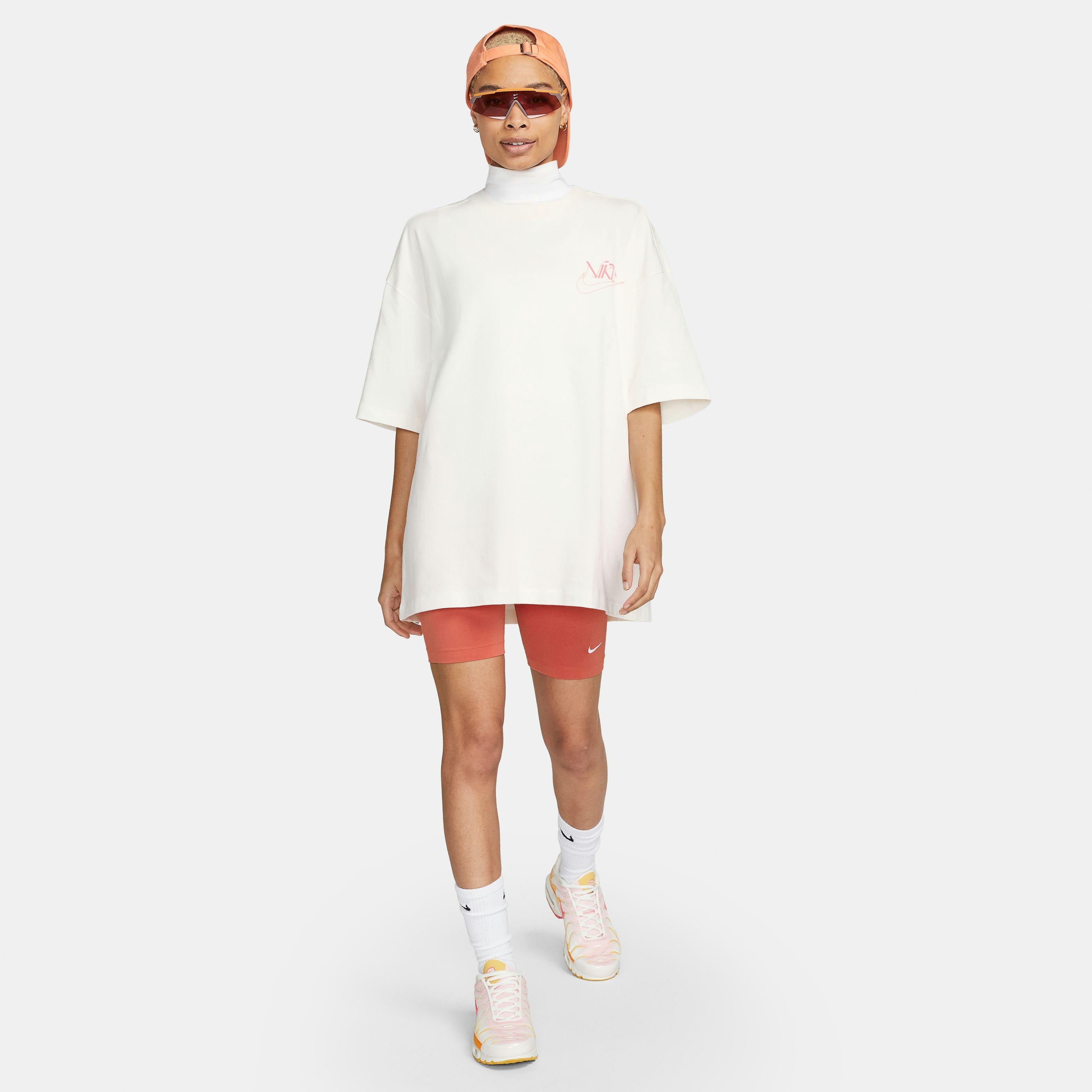 Nike Women's Sportswear Over-Oversized Tee-Ivory - IVORY Thumbnail View 1