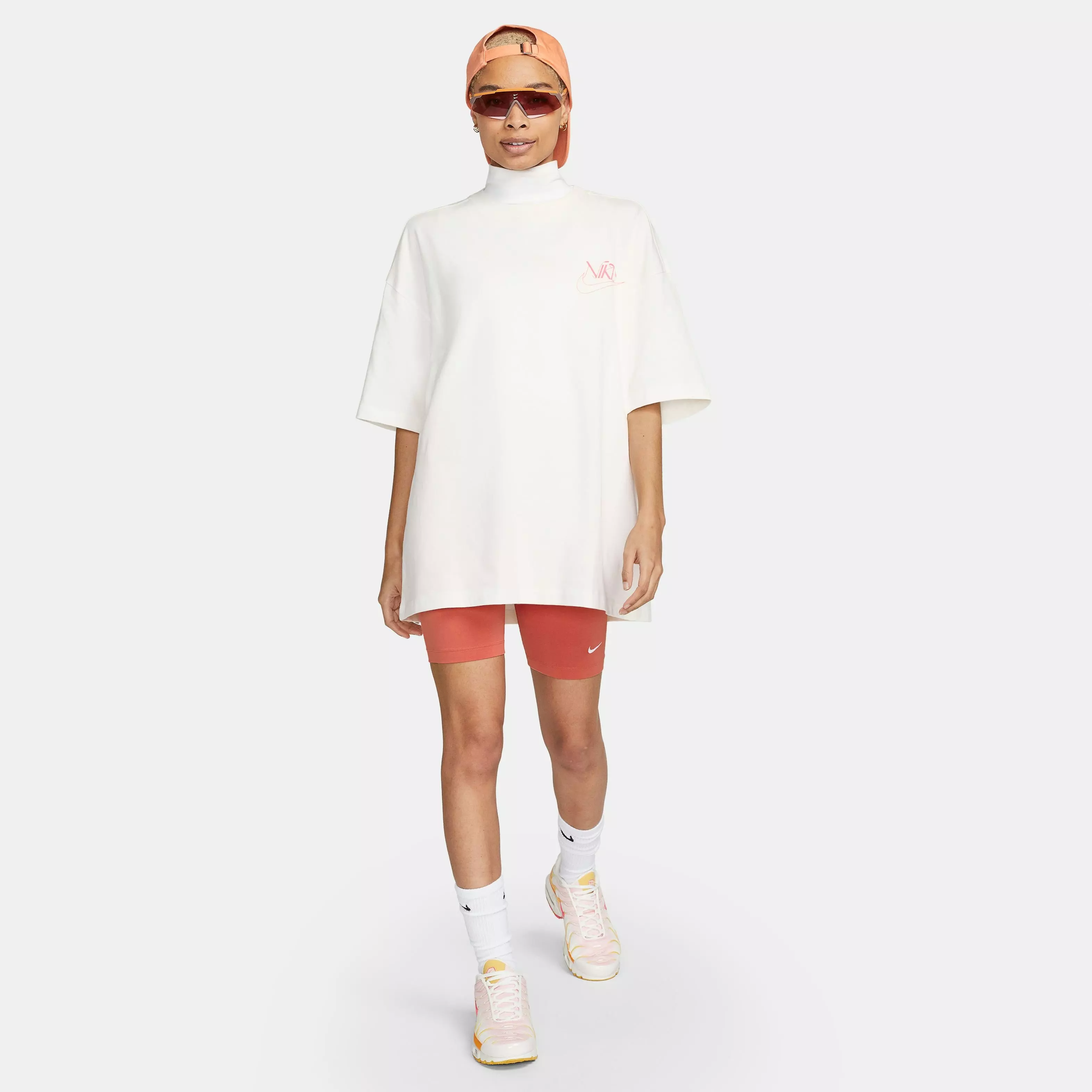 Nike Women's Sportswear Over-Oversized Tee-Ivory - IVORY