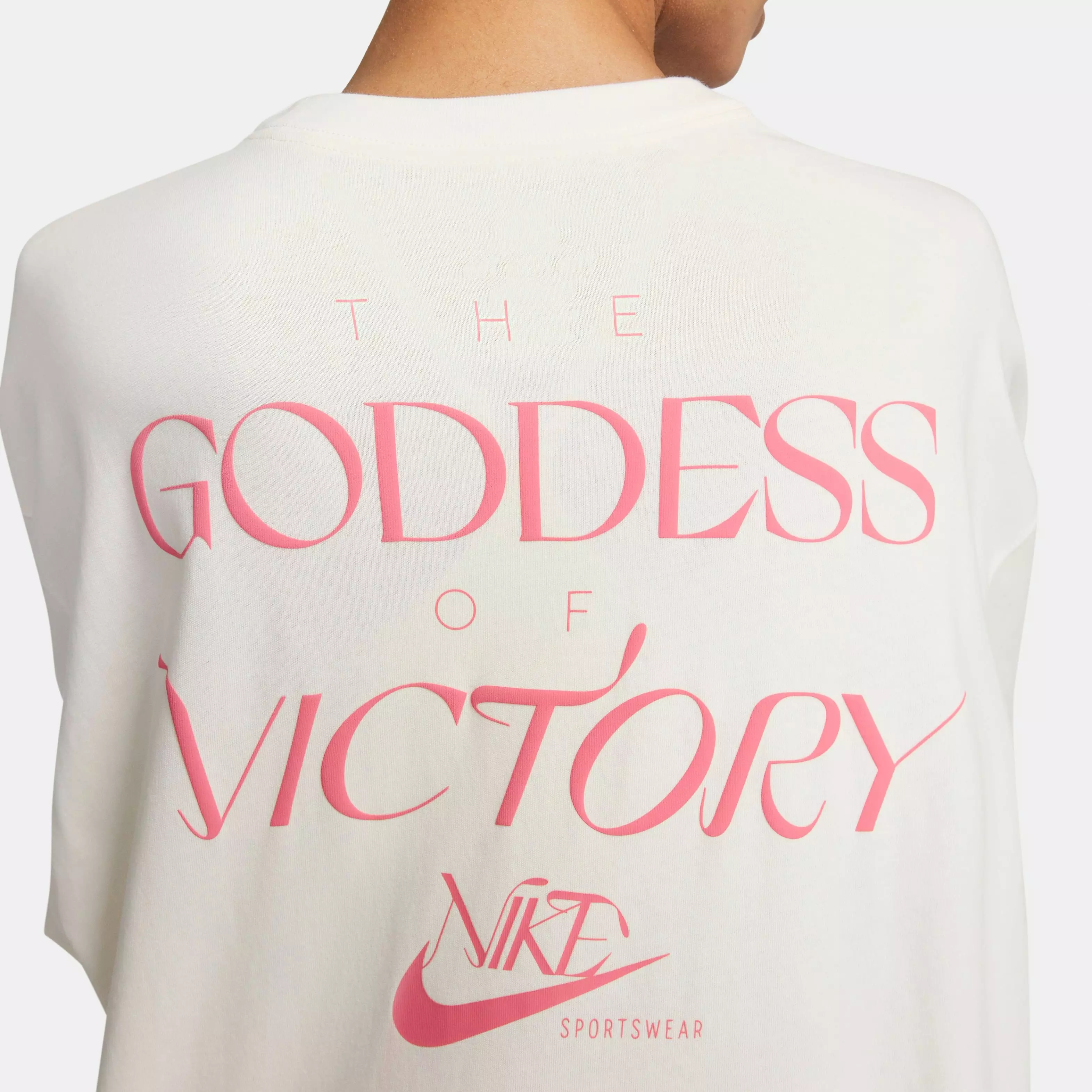 Nike Women's Sportswear Over-Oversized Tee-Ivory - IVORY