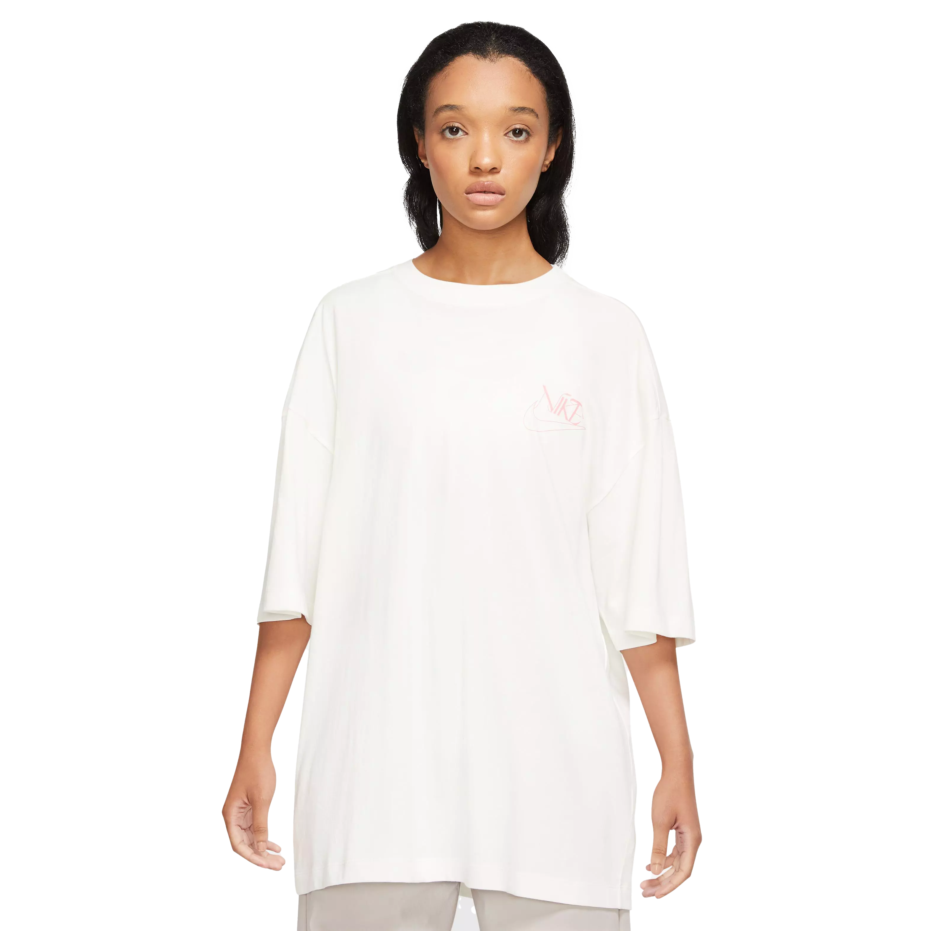 Nike Women's Sportswear Over-Oversized Tee-Ivory - IVORY