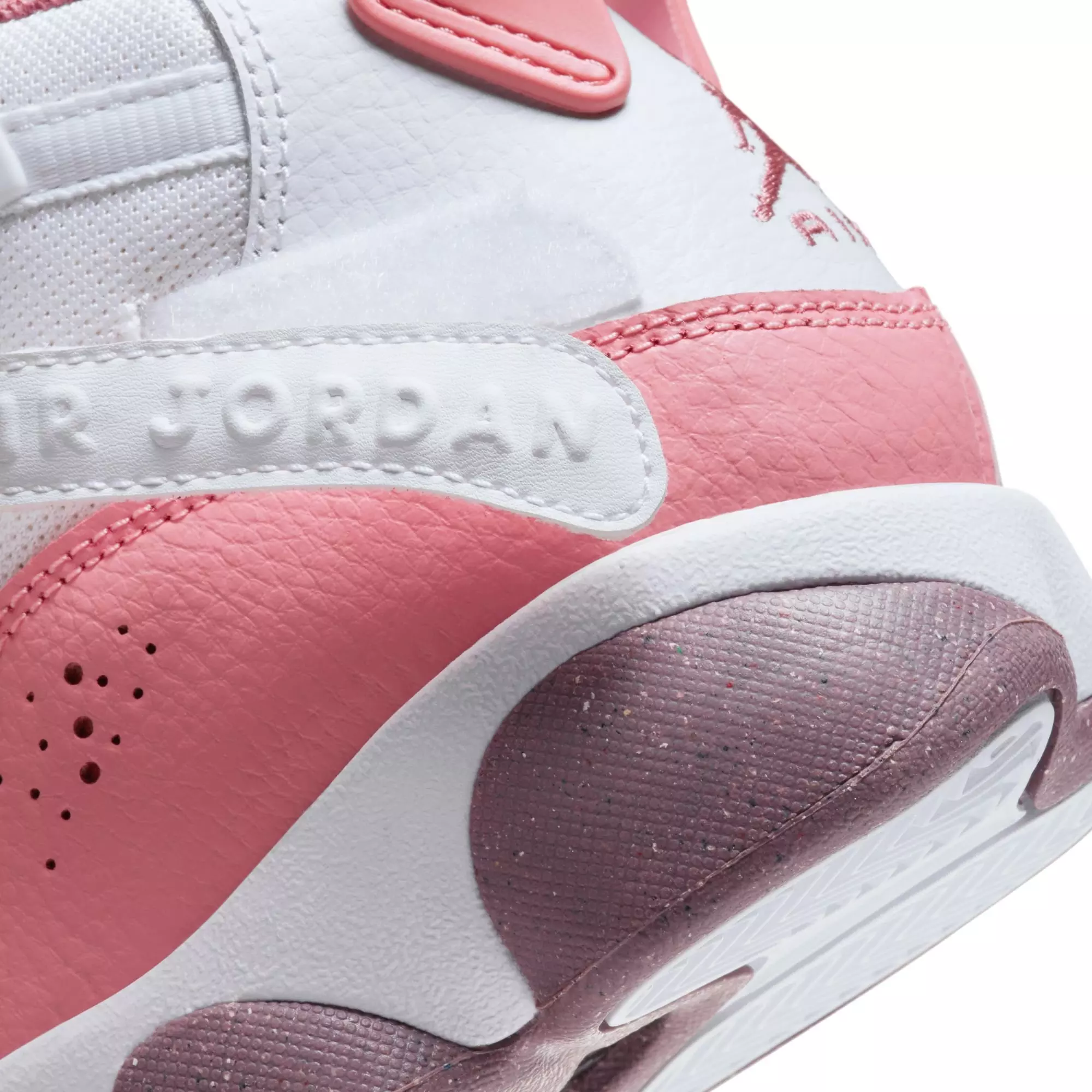 Jordan 6 Rings "Coral Chalk/Desert Berry/White" Grade School Girls' Shoe - PINK/WHITE