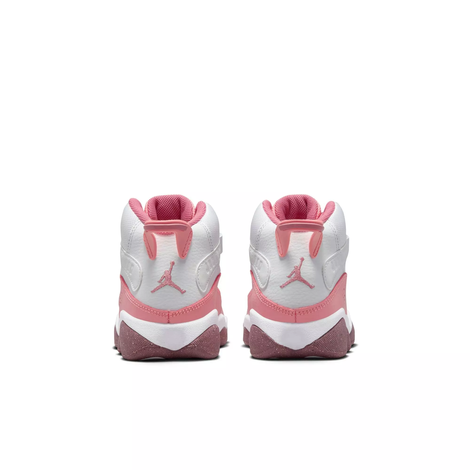 Jordan 6 Rings "Coral Chalk/Desert Berry/White" Preschool Girls' Shoe - PINK/WHITE