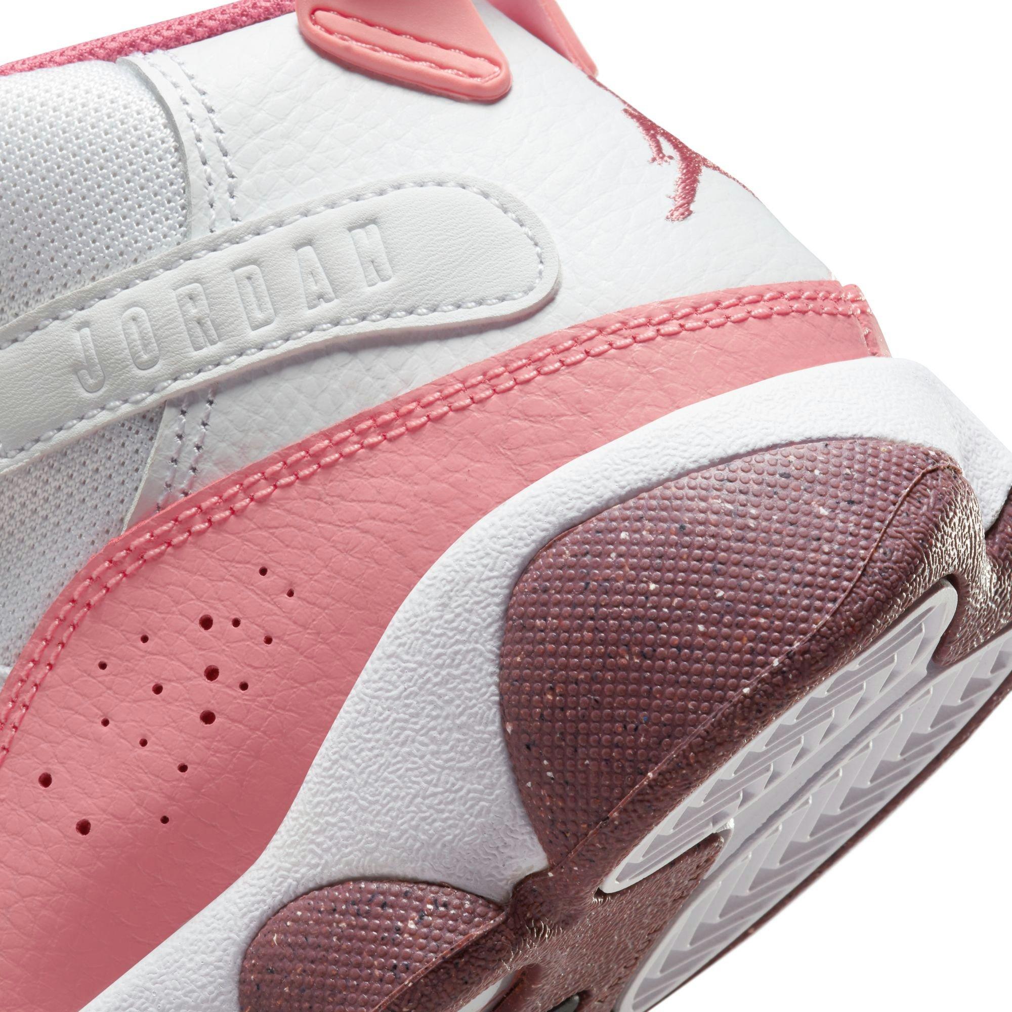 Jordan 6 Rings "Coral Chalk/Desert Berry/White" Preschool Girls' Shoe - PINK/WHITE Thumbnail View 10