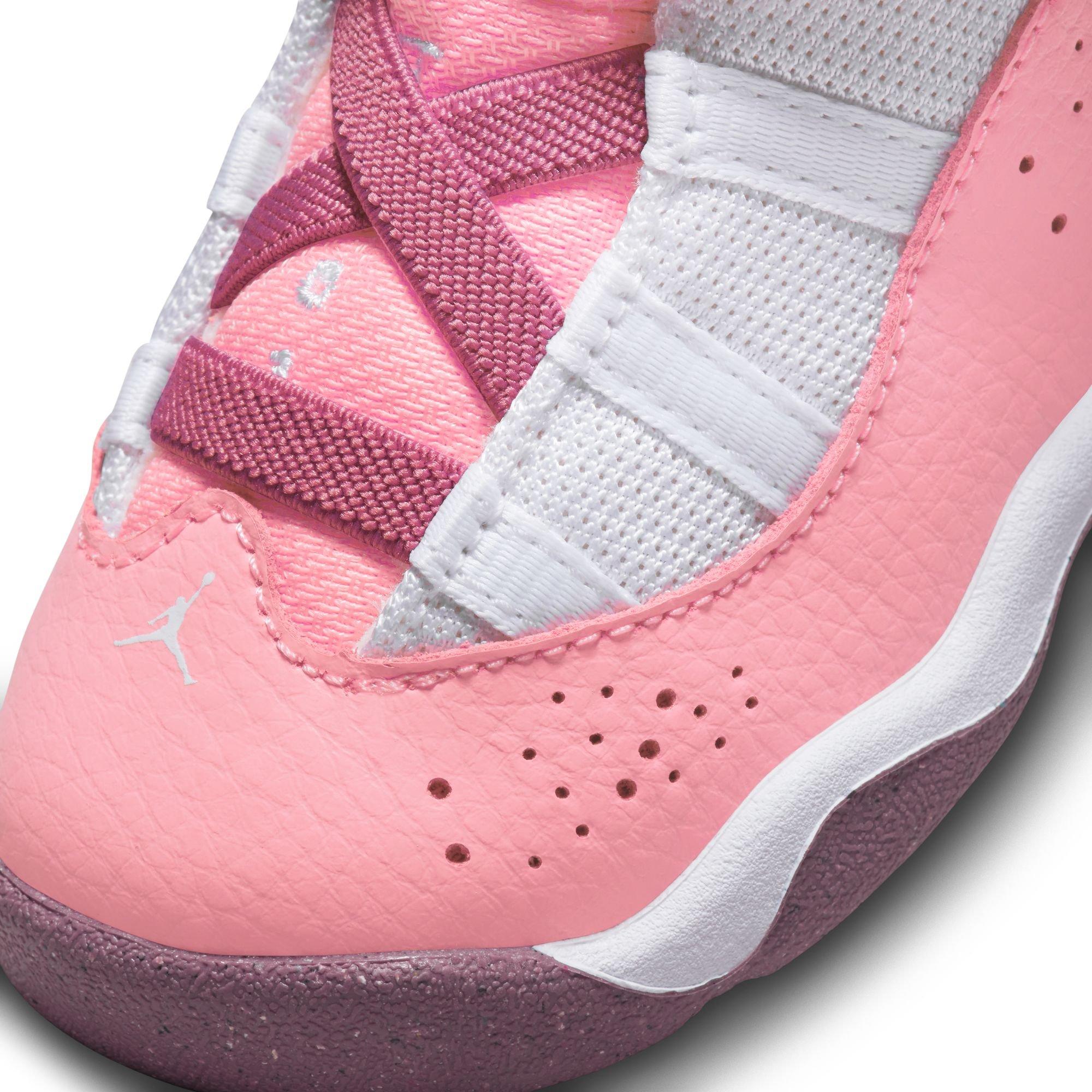 Jordan 6 Rings Toddler Girls' "Coral Chalk/Desert Berry/White" Shoe