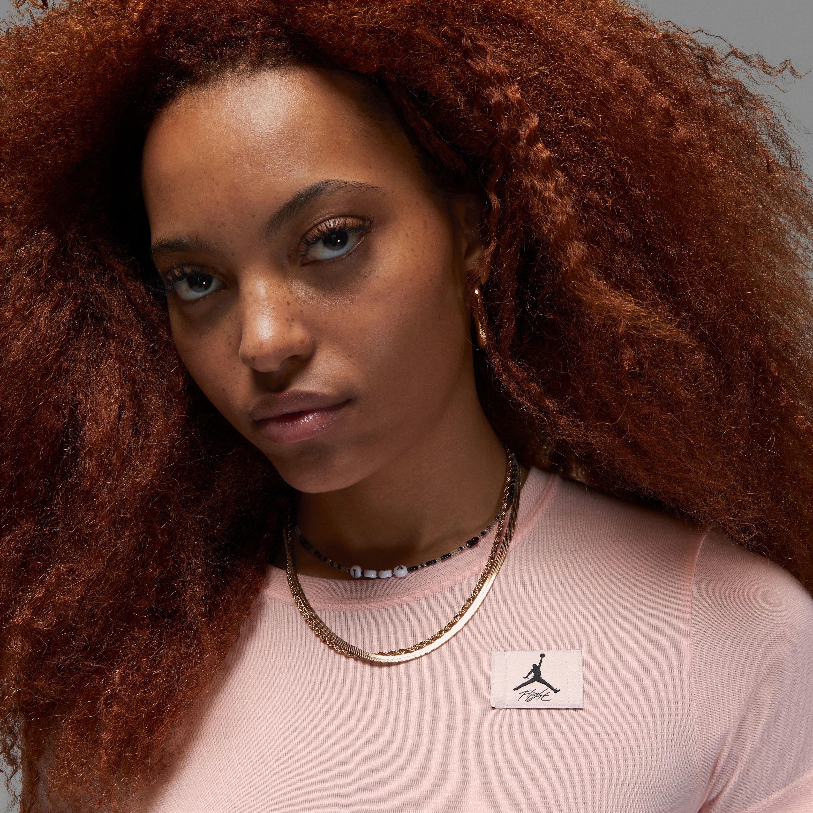 Jordan Women's Slim Tee-Pink - PINK Thumbnail View 3