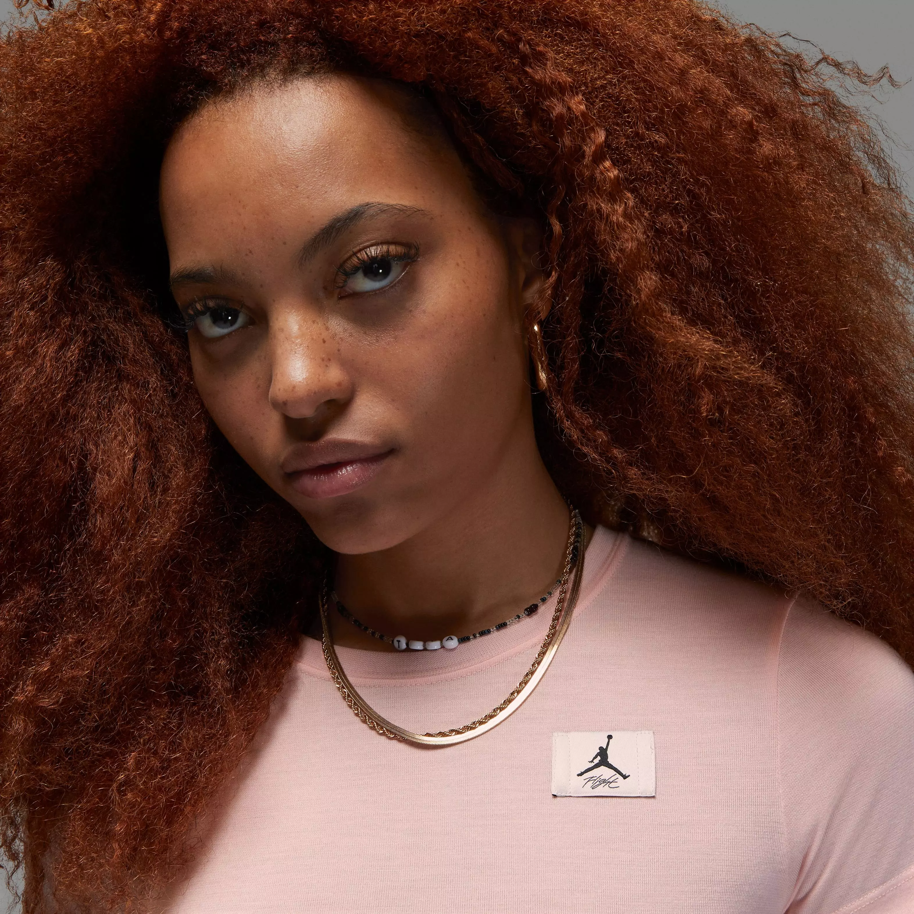 Jordan Women's Slim Tee-Pink - PINK