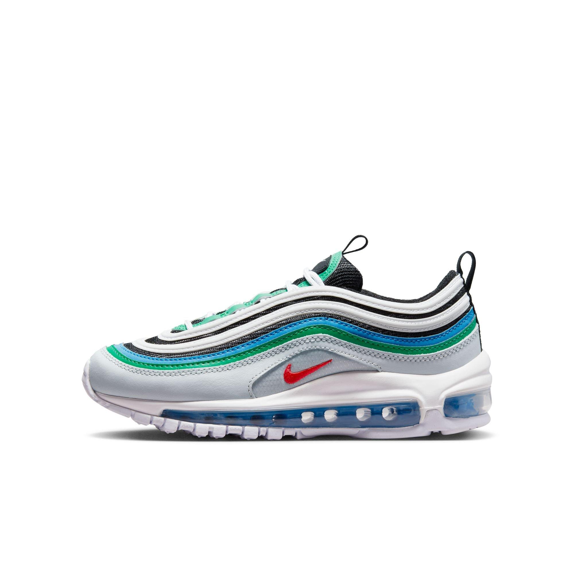 Nike Boys Air Max 97 - Shoes Pure Platinum/Black/Volt Size 07.0