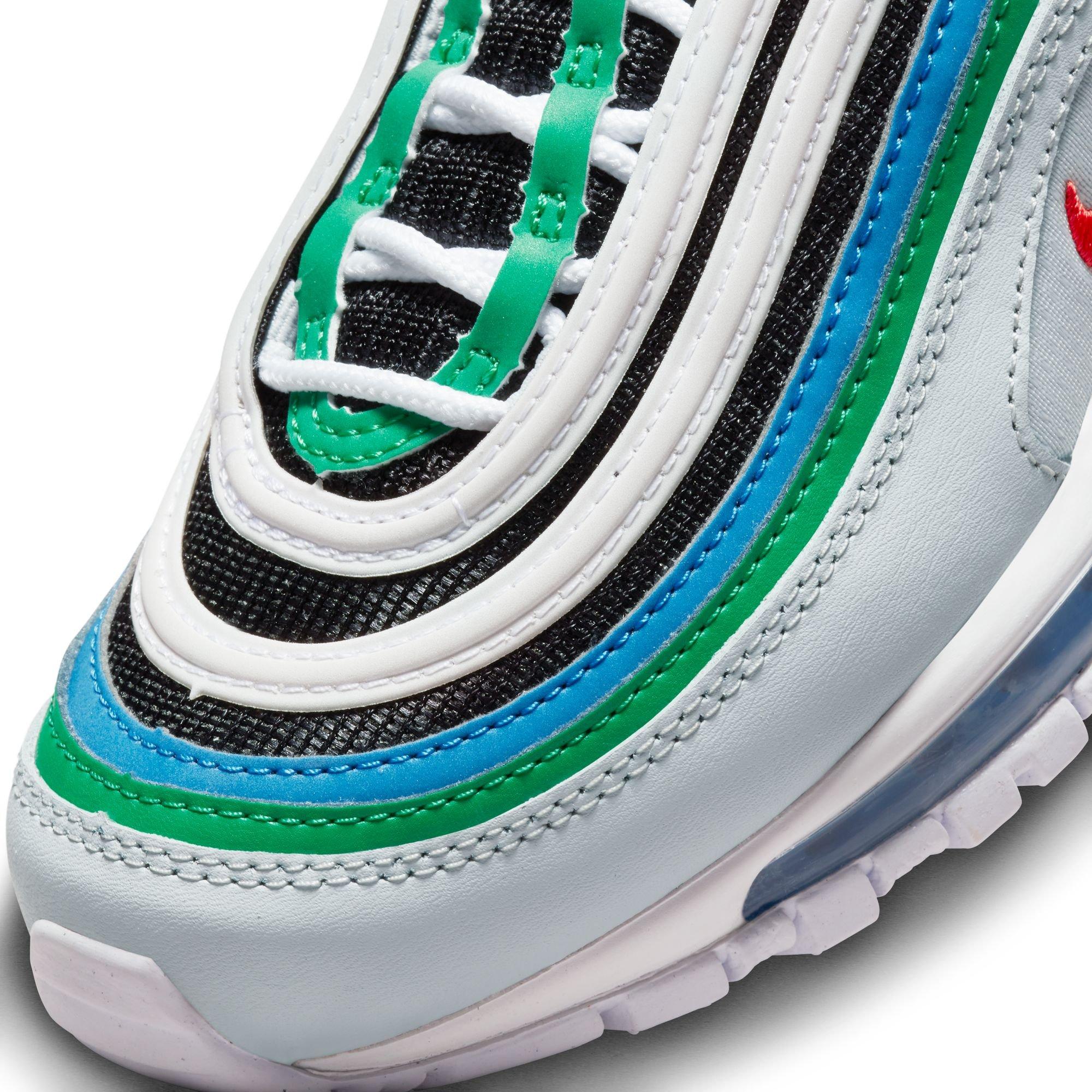 Nike Boys Air Max 97 - Shoes Pure Platinum/Black/Volt Size 07.0