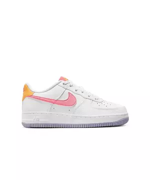 etik kontrast snyde Nike Air Force 1 Low "White/Coral Chalk/Laser Orange" Grade School Girls'  Shoe