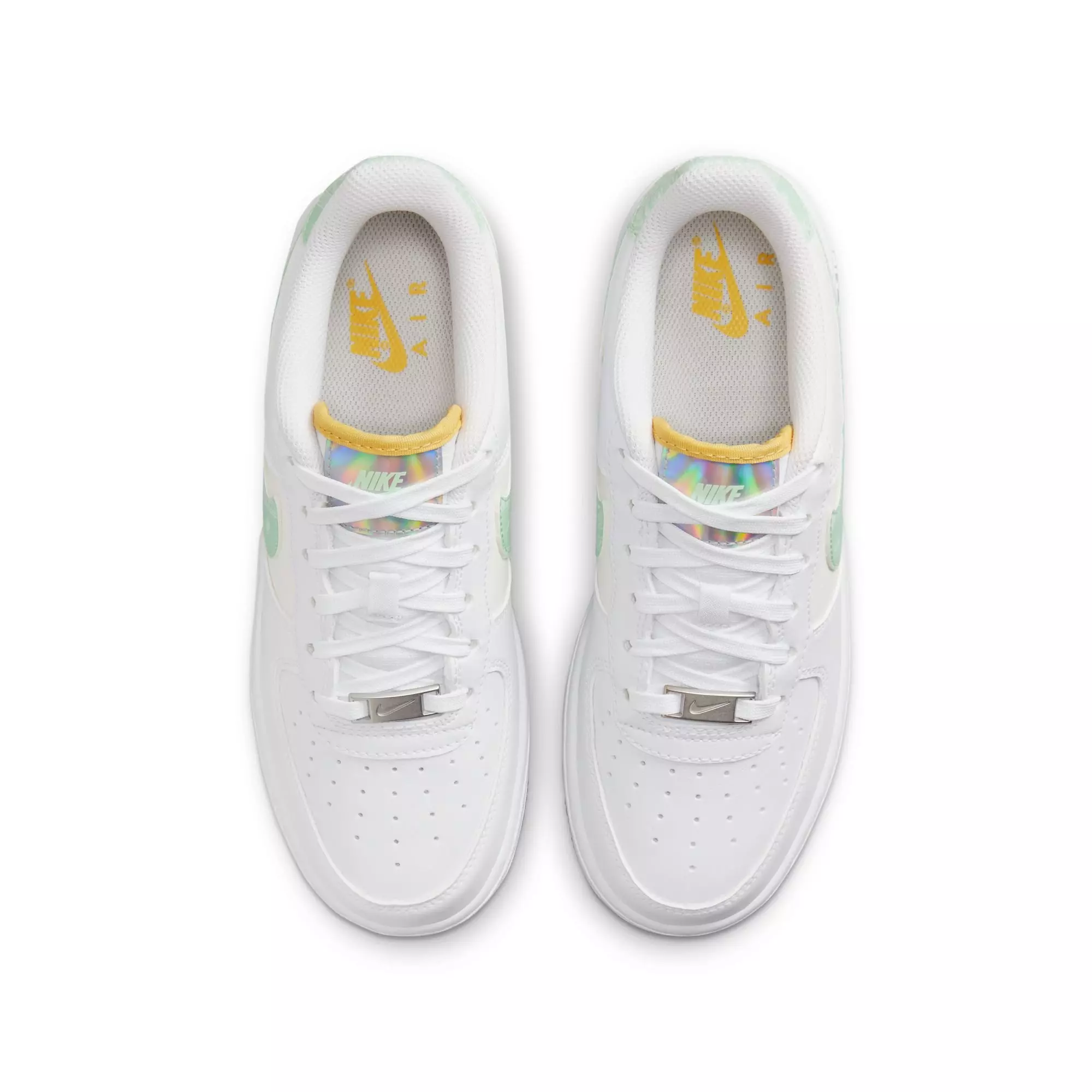 Nike Air Force 1 LV8 "White/Mint Foam/Phantom" Grade School Kids' Shoe - WHITE/GREEN