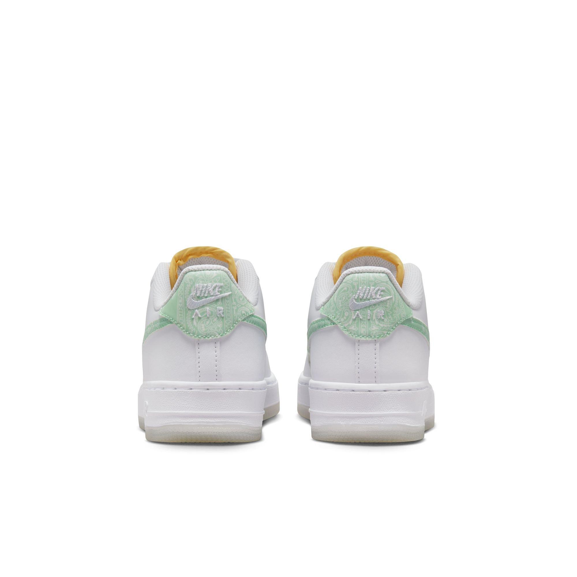 Nike Air Force 1 LV8 Grade School Kids' "White/Mint Foam/Phantom" Shoe