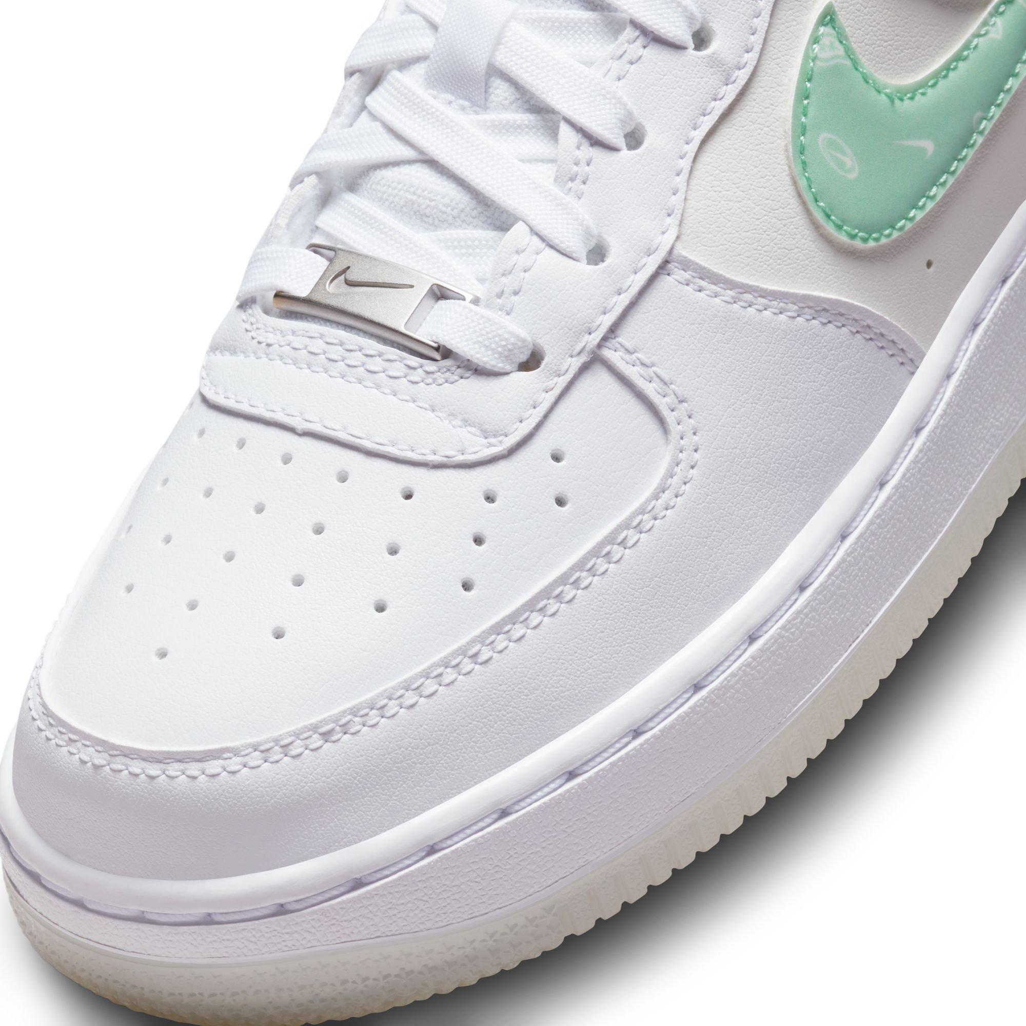 Nike Air Force 1 LV8 Grade School Kids' "White/Mint Foam/Phantom" Shoe