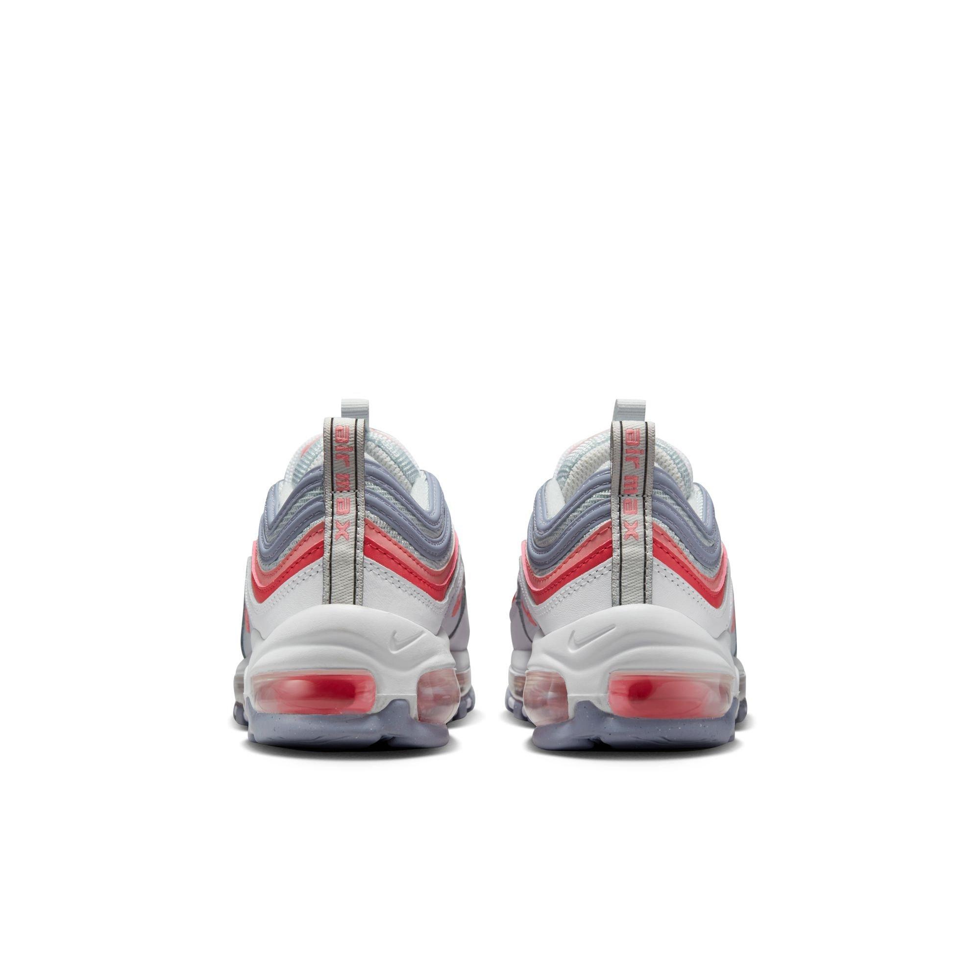 Nike Air Max 97 Grade School Girls' "White/Coral Chalk/Photon/Dust" Shoe