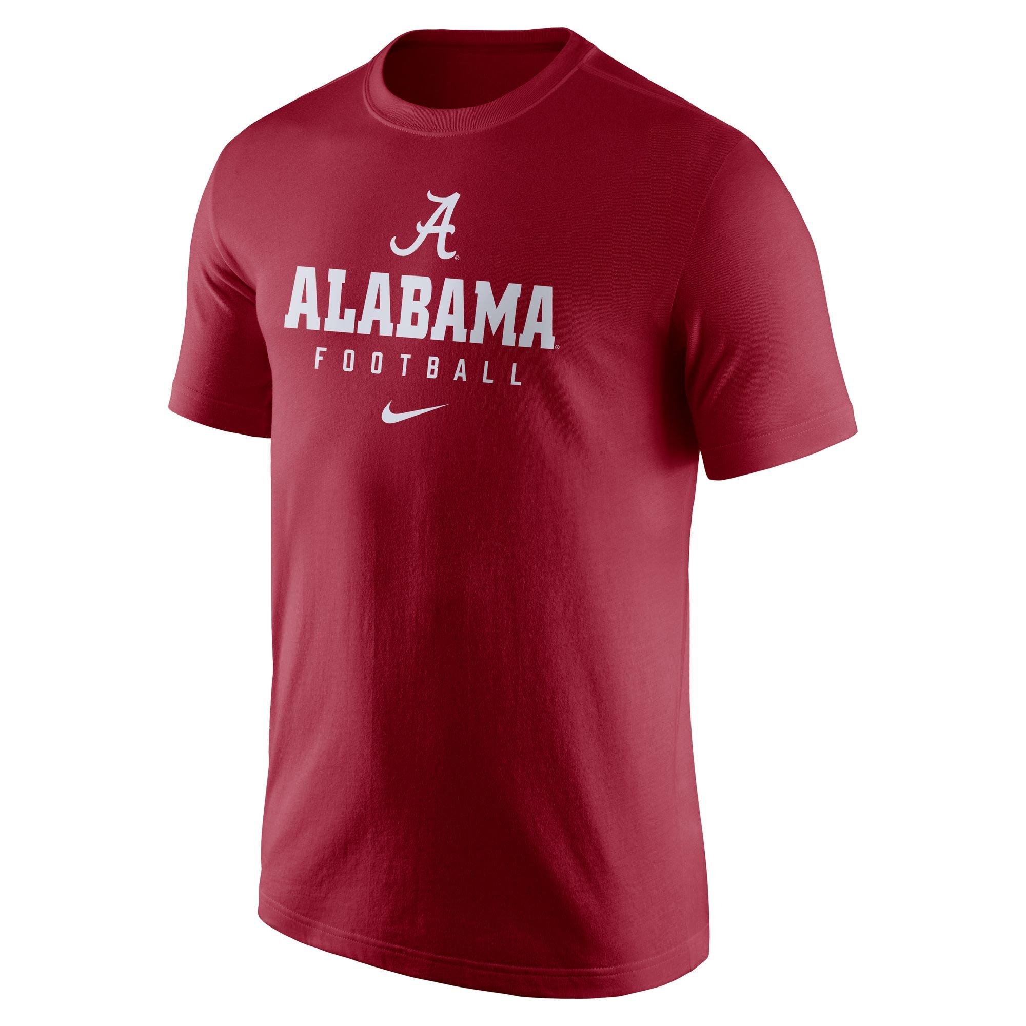 Nike Men's Alabama Crimson Tide Dri-Fit Football Team Issue Tee - CRIMSON Thumbnail View 1