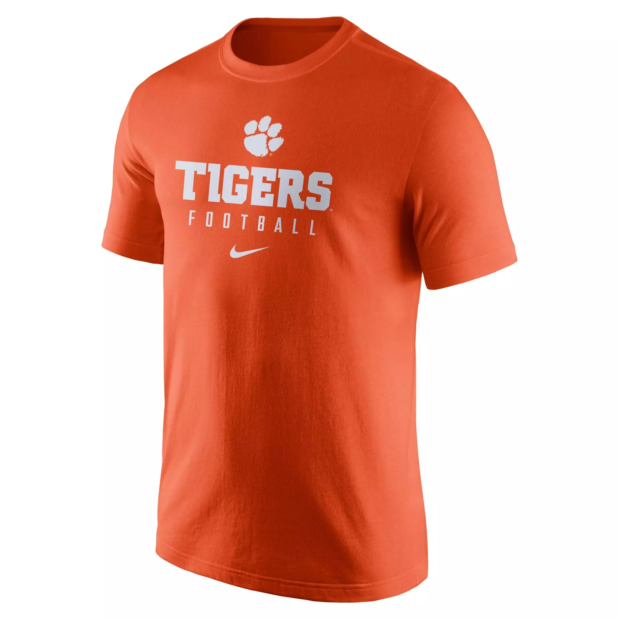 Nike Men's Clemson Tigers Dri-Fit Football Team Issue Tee - ORANGE