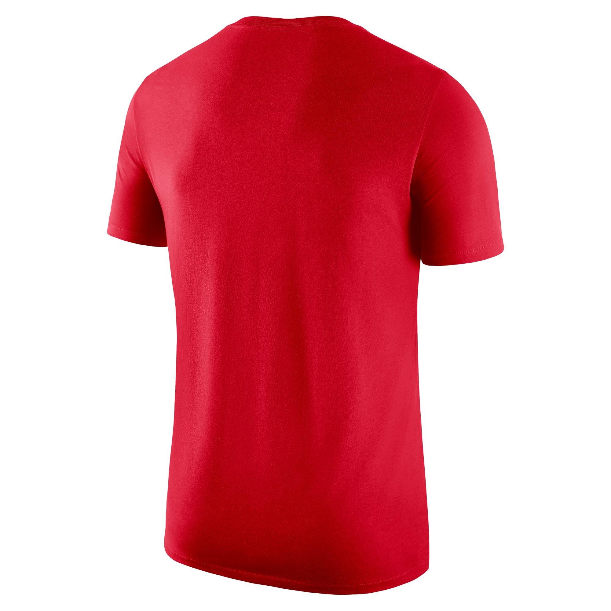 Nike Men's Georgia Bulldogs Dri-Fit Football Team Issue Tee - RED Thumbnail View 2