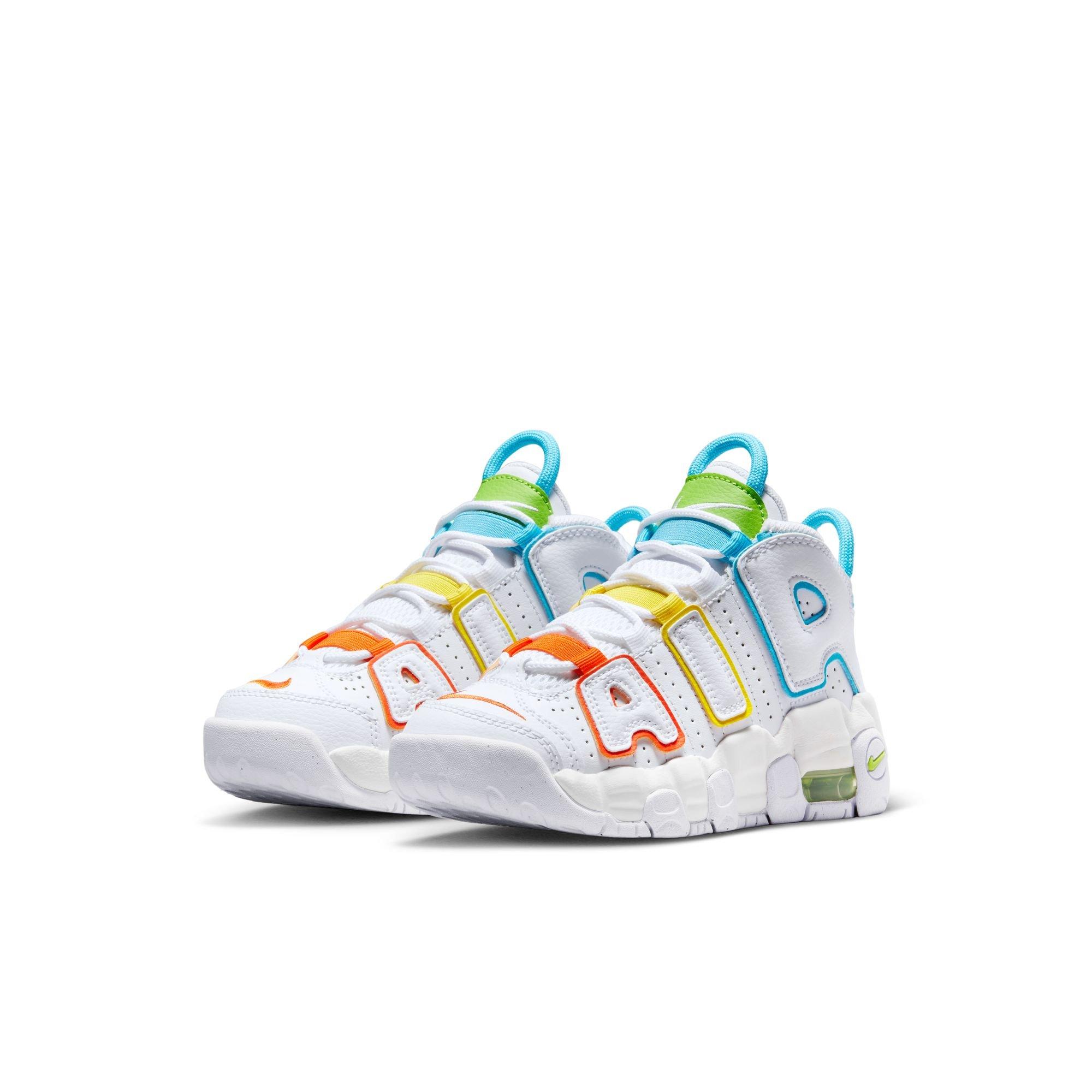 Nike Air More Uptempo White/Baltic Blue/Optic Yellow Grade