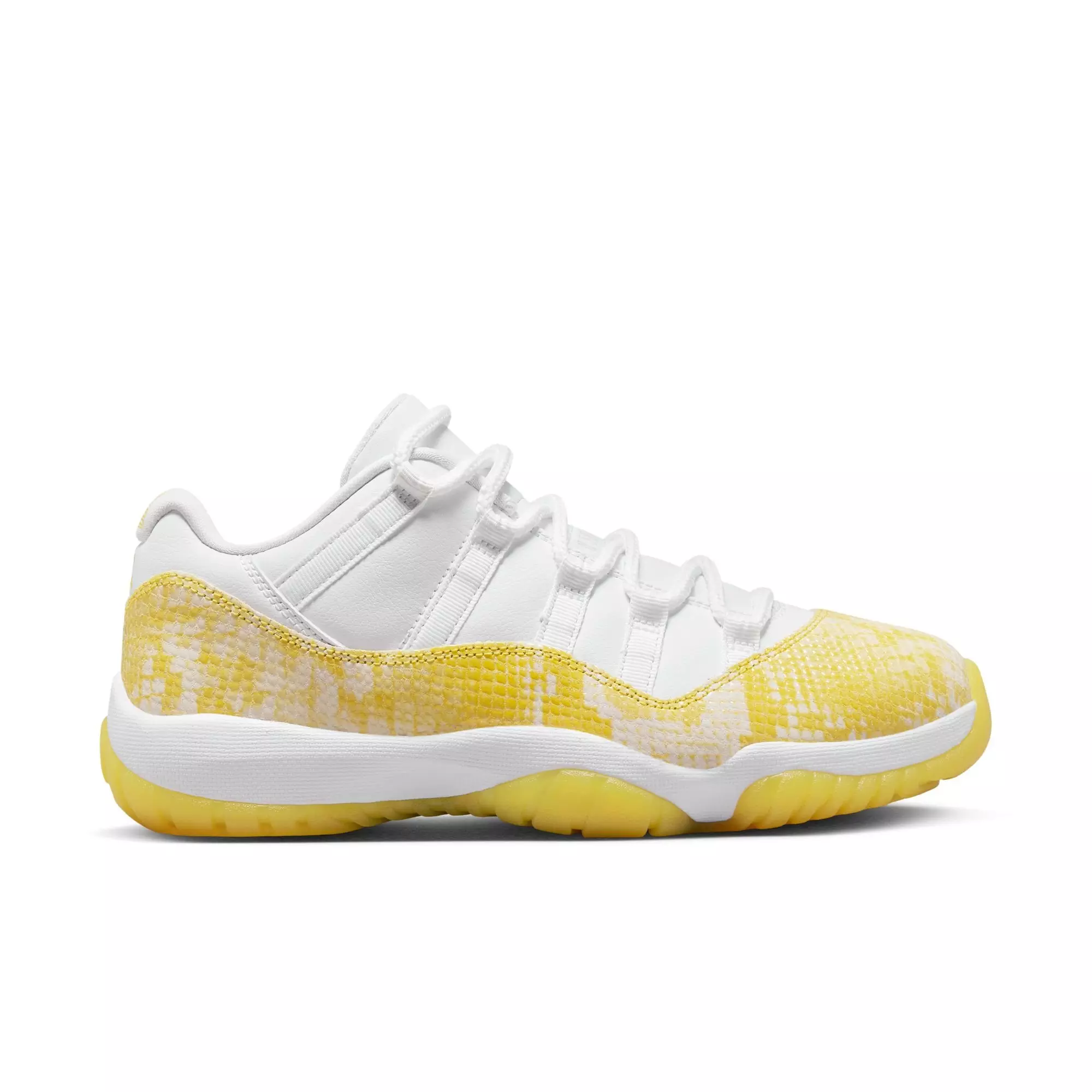 Jordan 11 Retro Low "Yellow Snakeskin" Women's Shoe - WHITE/TOUR YELLOW/SAIL