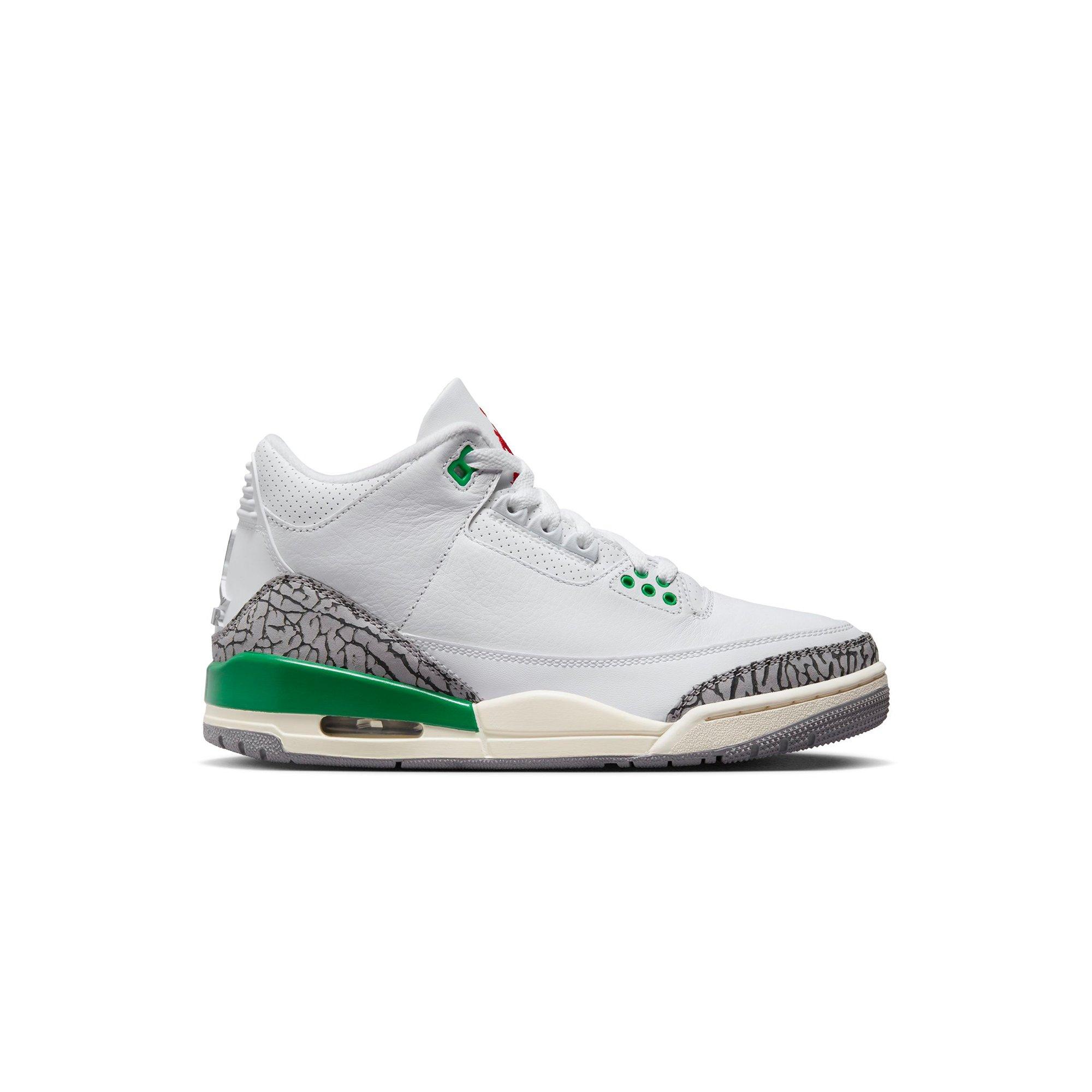 Jordan 3 Retro "Lucky Green" Women's Shoe - WHITE/VARSITY RED/LUCKY GREEN Thumbnail View 1