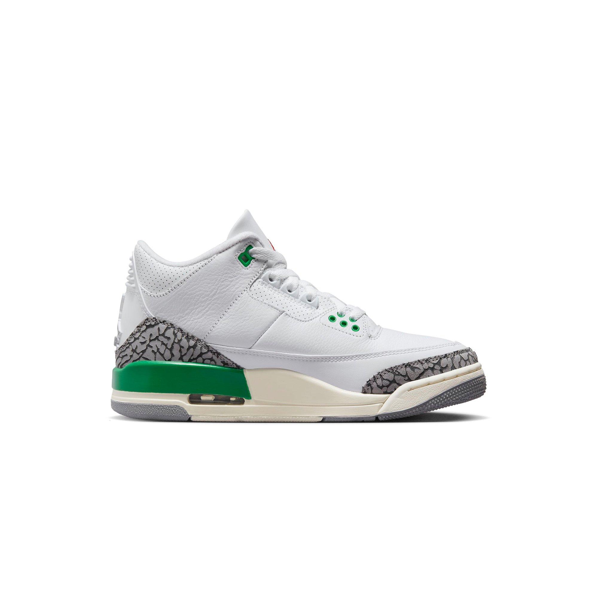 Jordan 3 Retro "Lucky Green" Women's Shoe - WHITE/VARSITY RED/LUCKY GREEN Thumbnail View 2