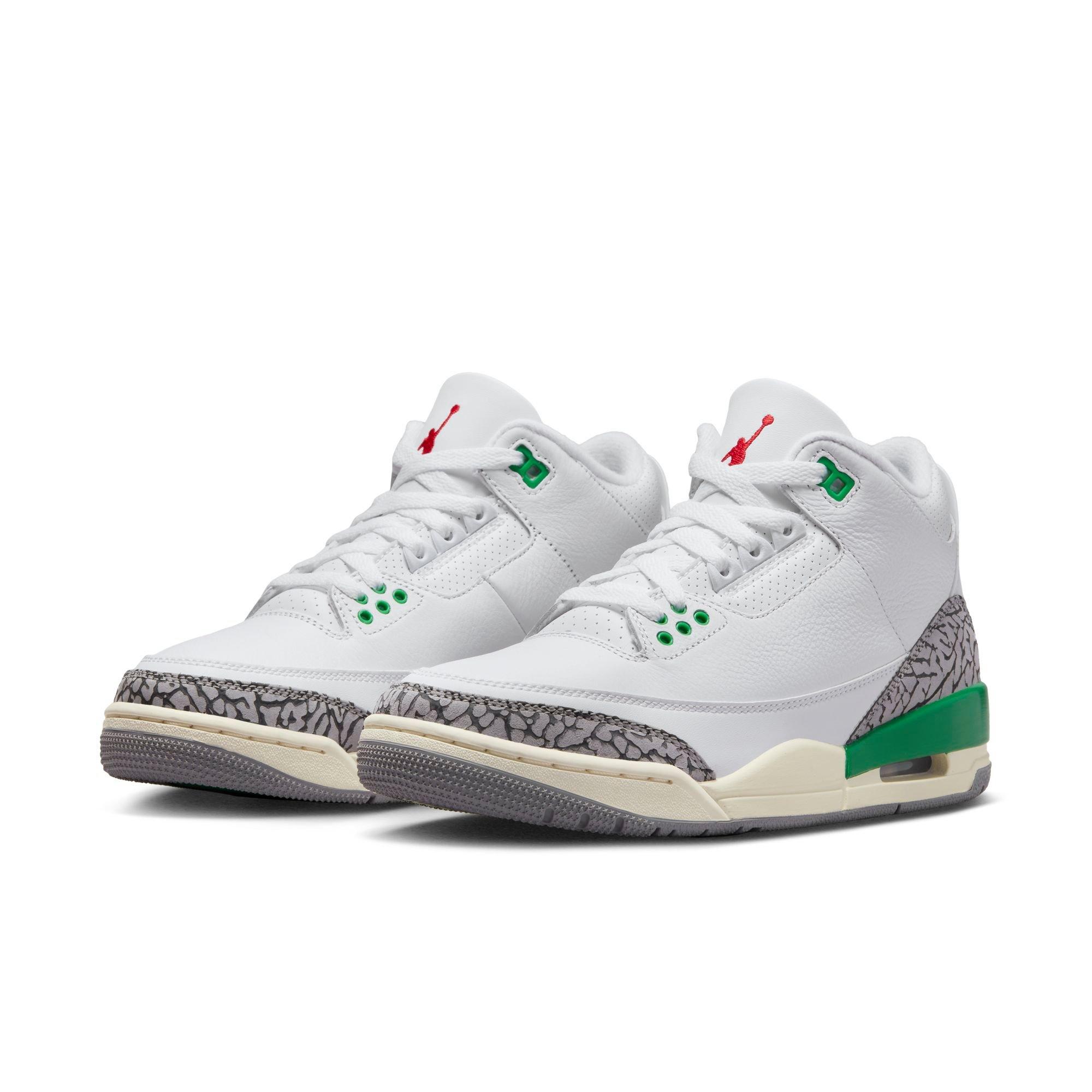 White and store green 3s