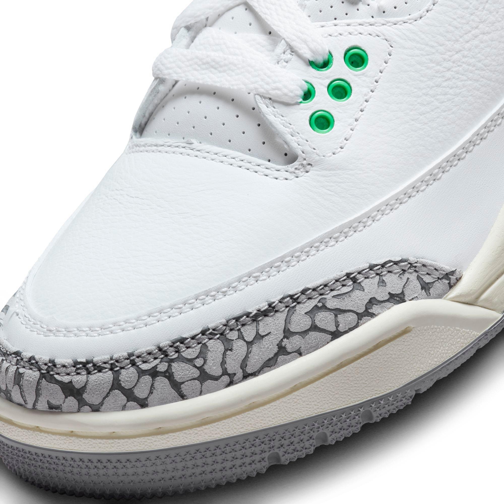Jordan 3 Retro "Lucky Green" Women's Shoe - WHITE/VARSITY RED/LUCKY GREEN Thumbnail View 4
