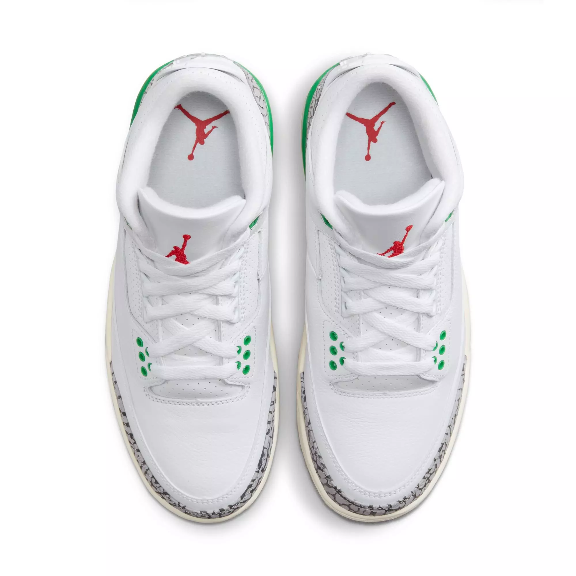 Jordan 3 Retro "Lucky Green" Women's Shoe - WHITE/VARSITY RED/LUCKY GREEN