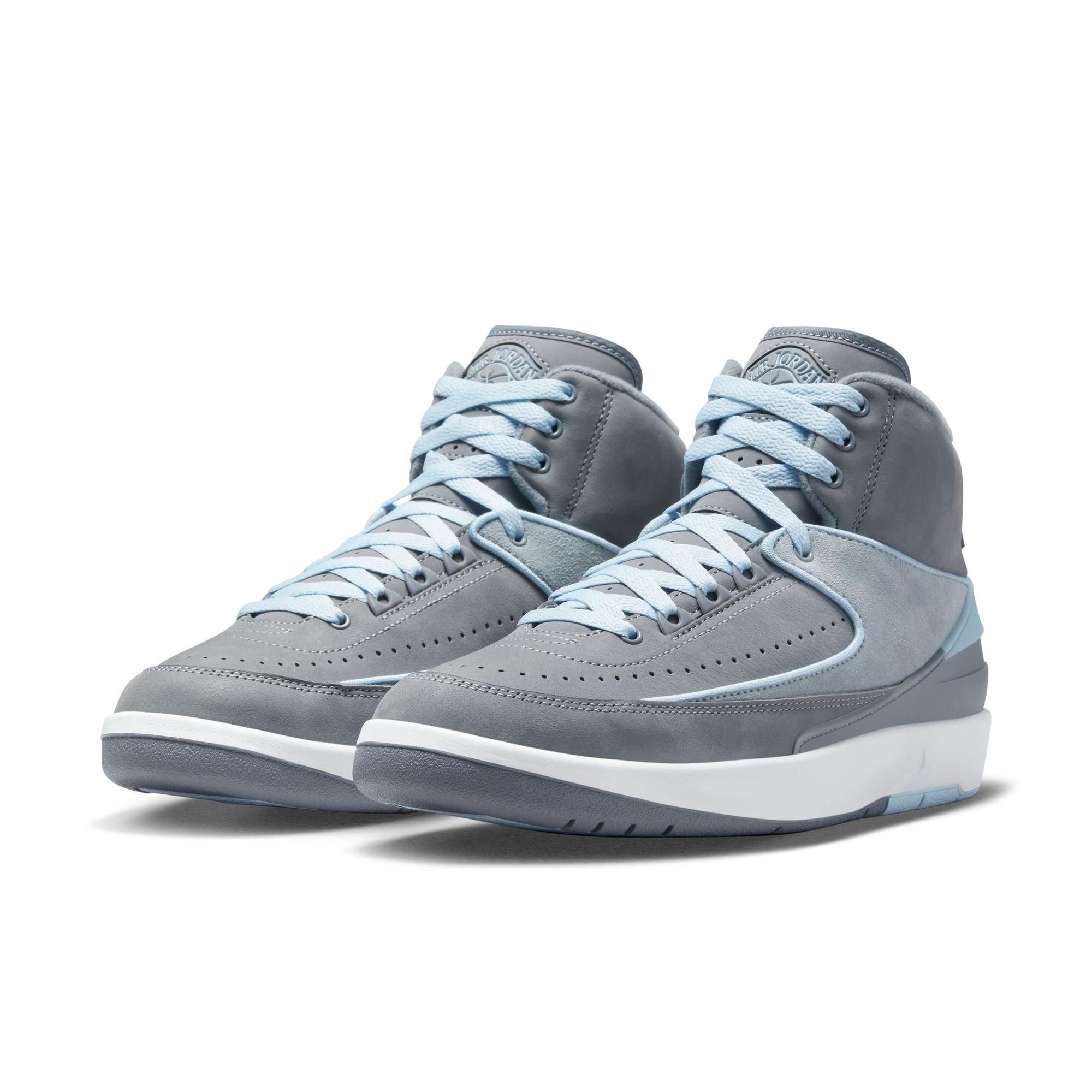 Jordan 2 Retro "Cool Grey" Women's Shoe - Cool Grey/Ice Blue/White Thumbnail View 6