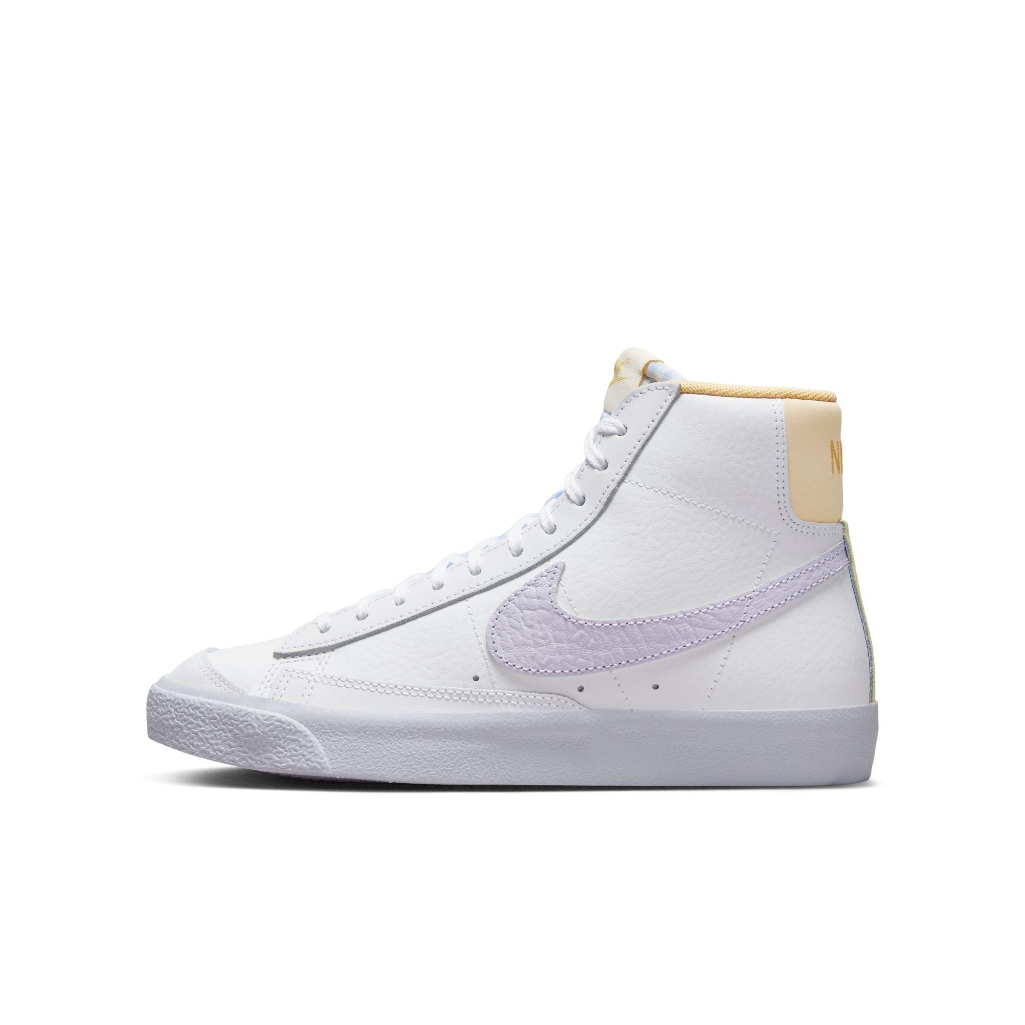 Nike Blazer Mid Grade School Girls' "White/Oxygen Purple/Coconut Milk" Shoe