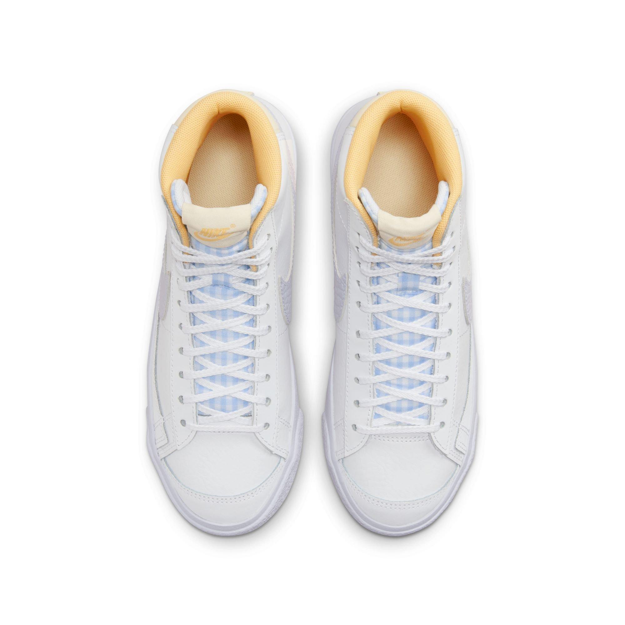 Nike Blazer Mid Grade School Girls' "White/Oxygen Purple/Coconut Milk" Shoe