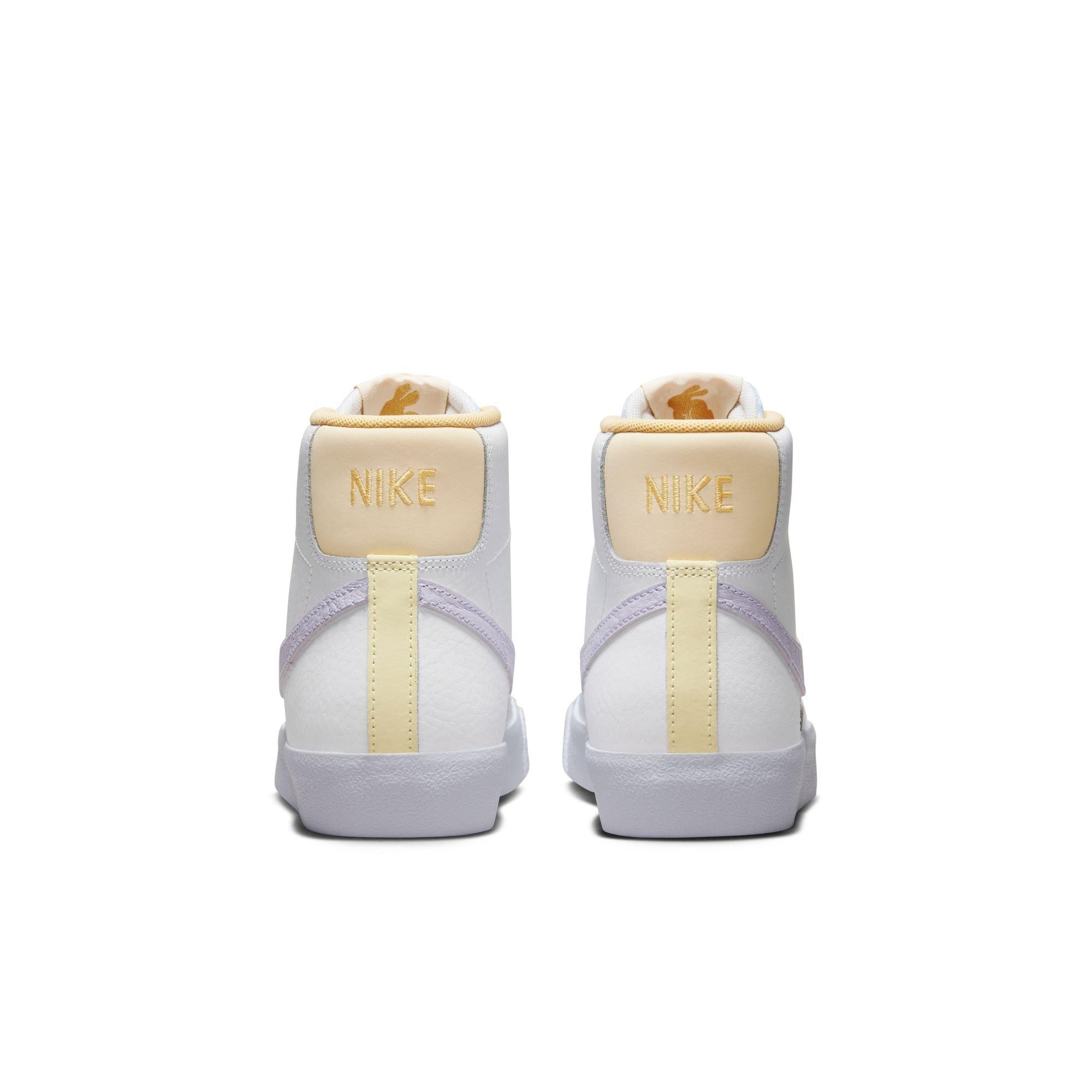 Nike Blazer Mid Grade School Girls' "White/Oxygen Purple/Coconut Milk" Shoe