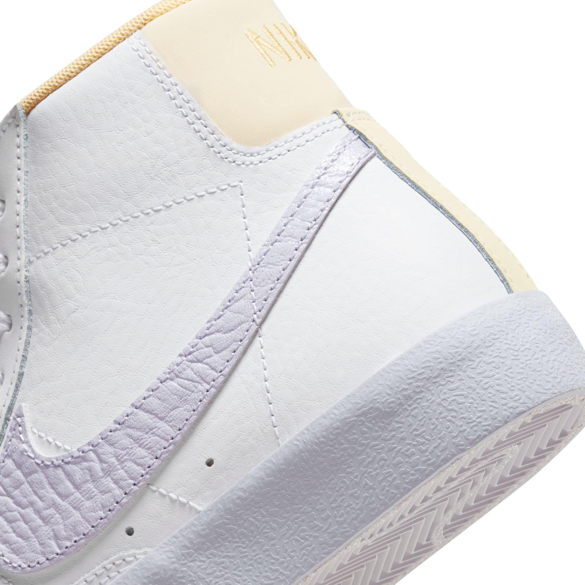 Nike Blazer Mid Grade School Girls' "White/Oxygen Purple/Coconut Milk" Shoe