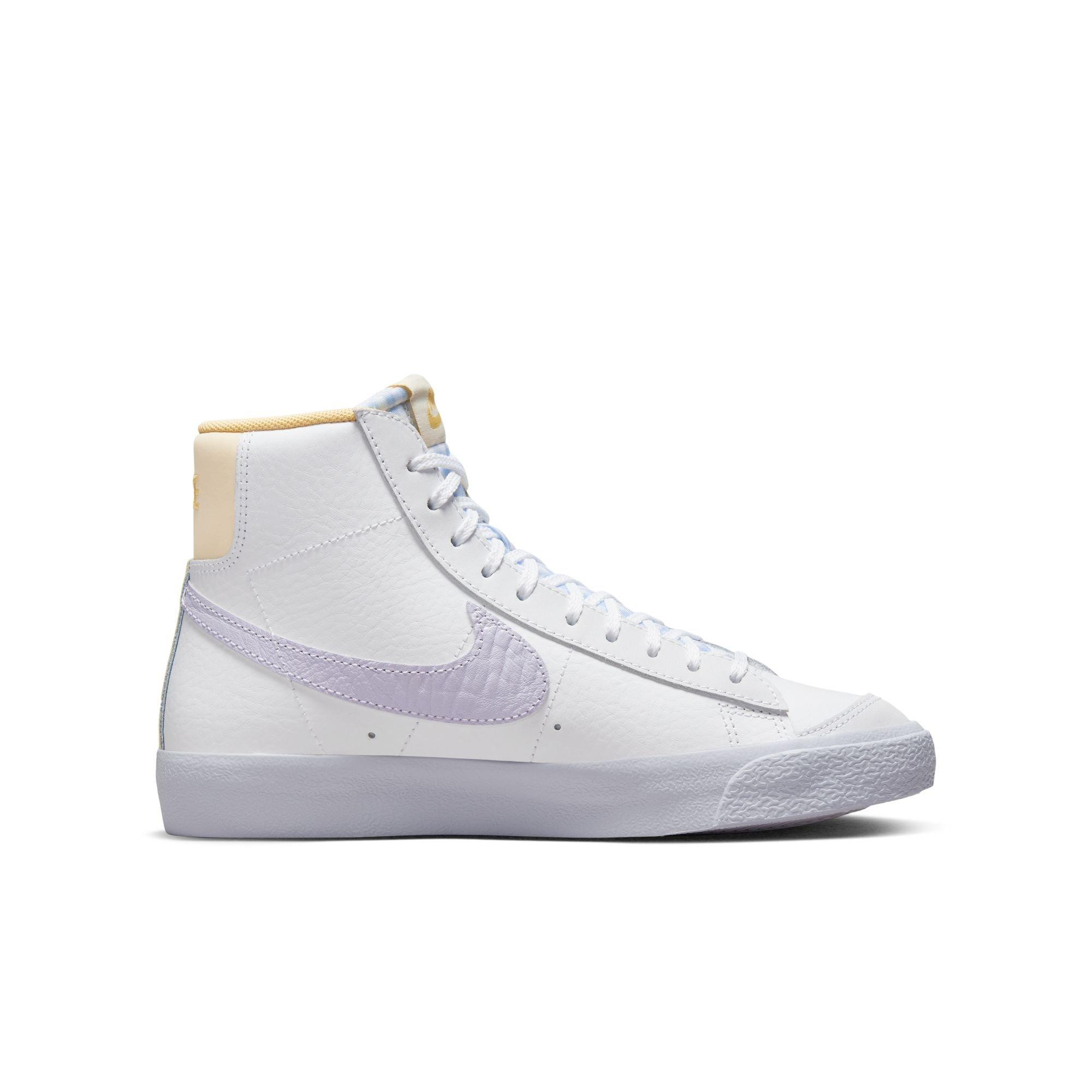 Nike Blazer Mid Grade School Girls' "White/Oxygen Purple/Coconut Milk" Shoe