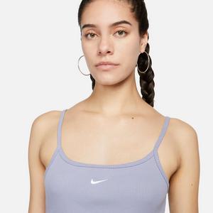 Nike Women's Sportswear Essential Ribbed Bodycon Dress-Purple
