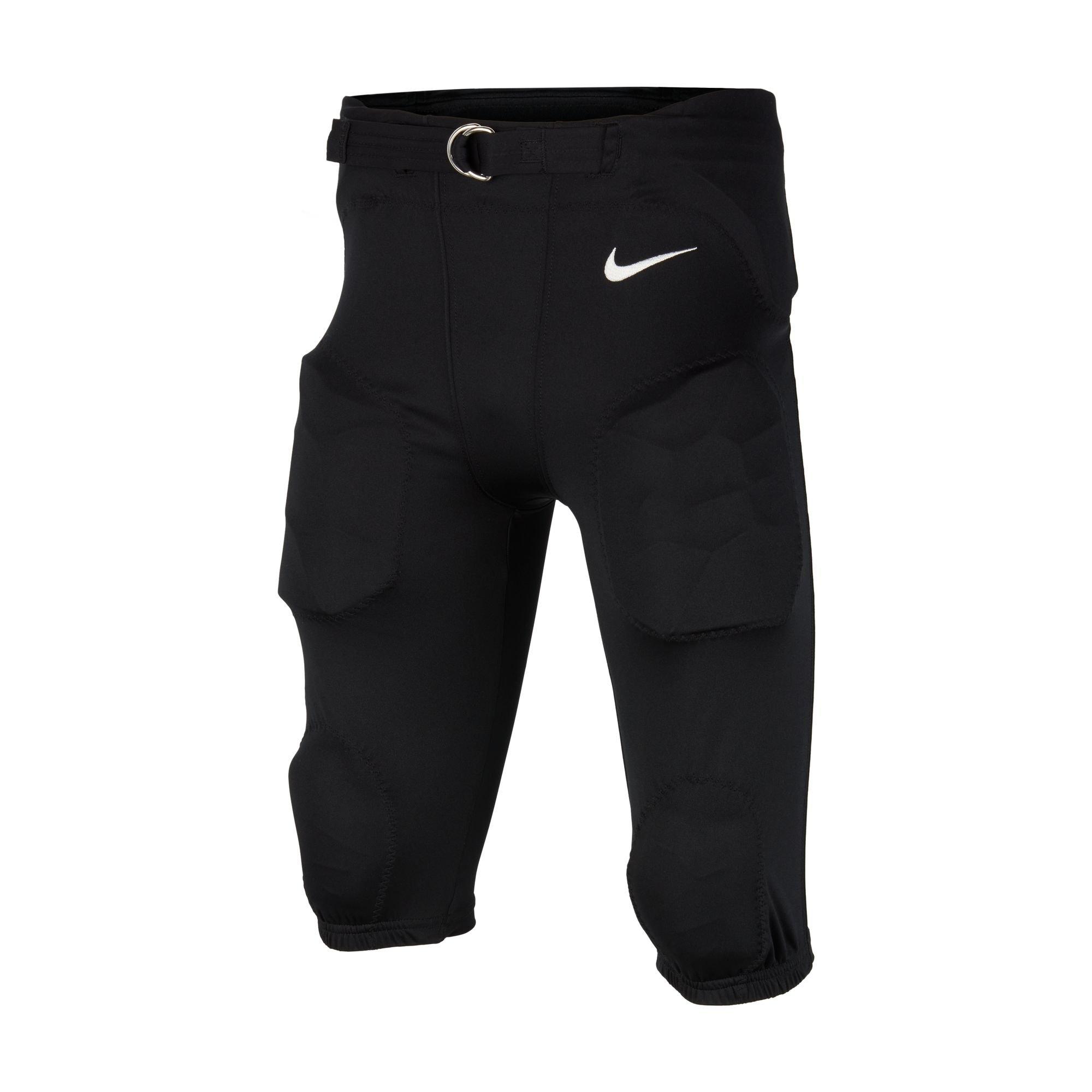 Nike Mens Football Tights Pants Knee Pads Team Open Field Black