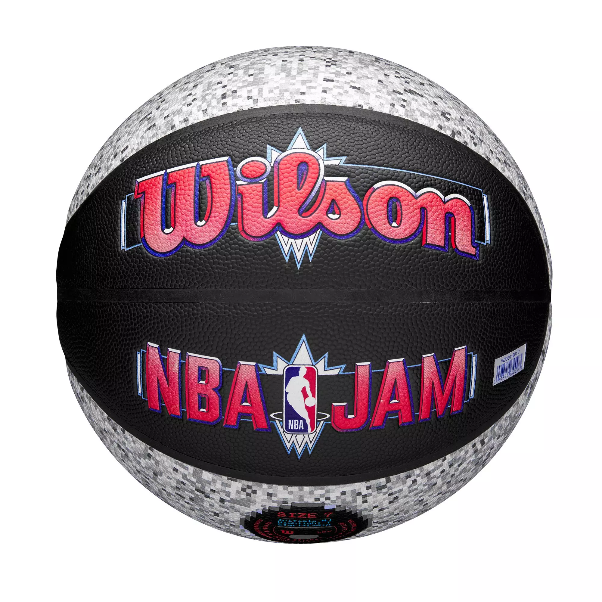 Wilson NBA Jam 29.5" Indoor/Outdoor Basketball - BLACK/GREY/RED