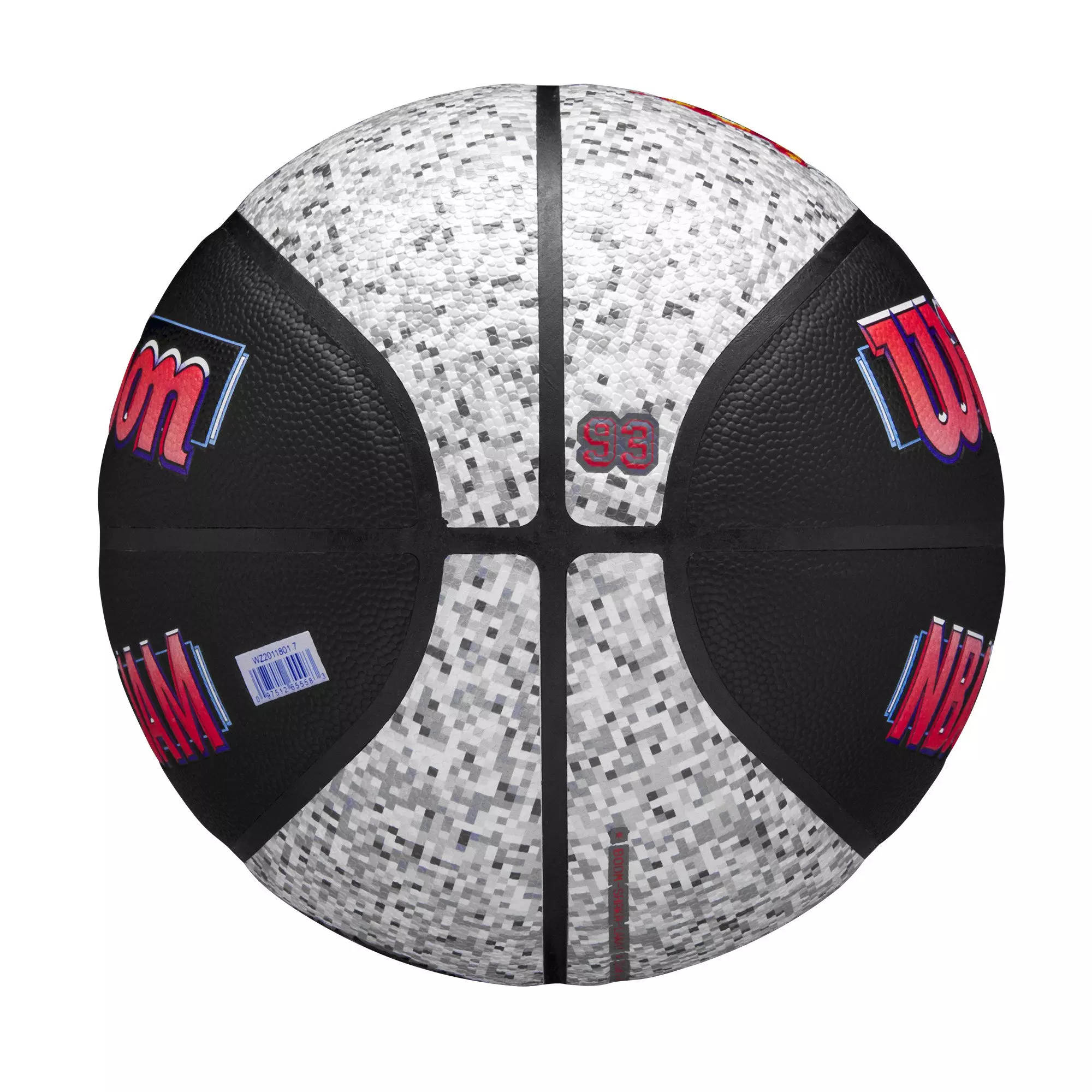 Wilson NBA Jam 29.5" Indoor/Outdoor Basketball - BLACK/GREY/RED