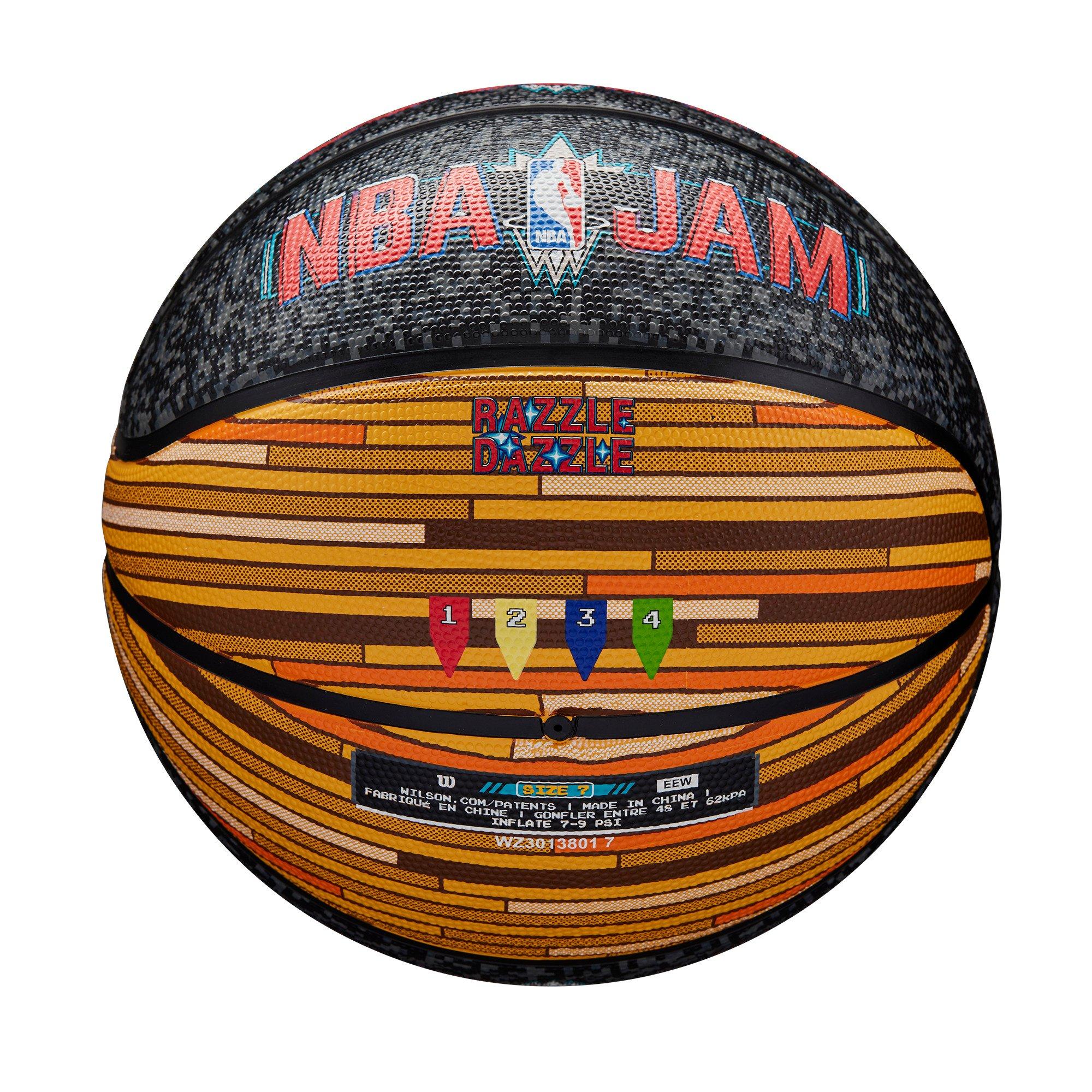 Wilson NBA Jam 29.5" Outdoor Basketball - BLACK/TAN Thumbnail View 2