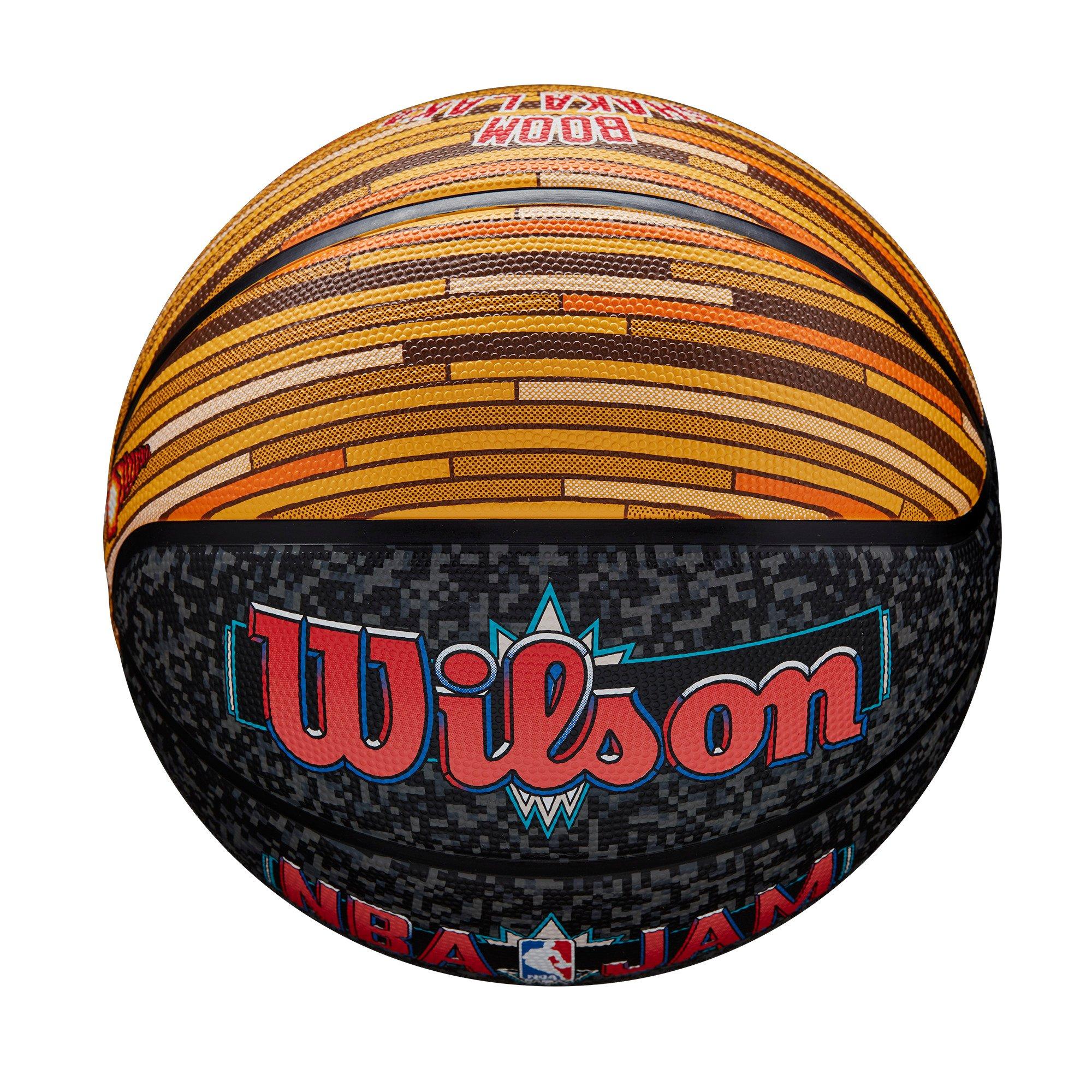Wilson NBA Jam 29.5" Outdoor Basketball - BLACK/TAN Thumbnail View 4